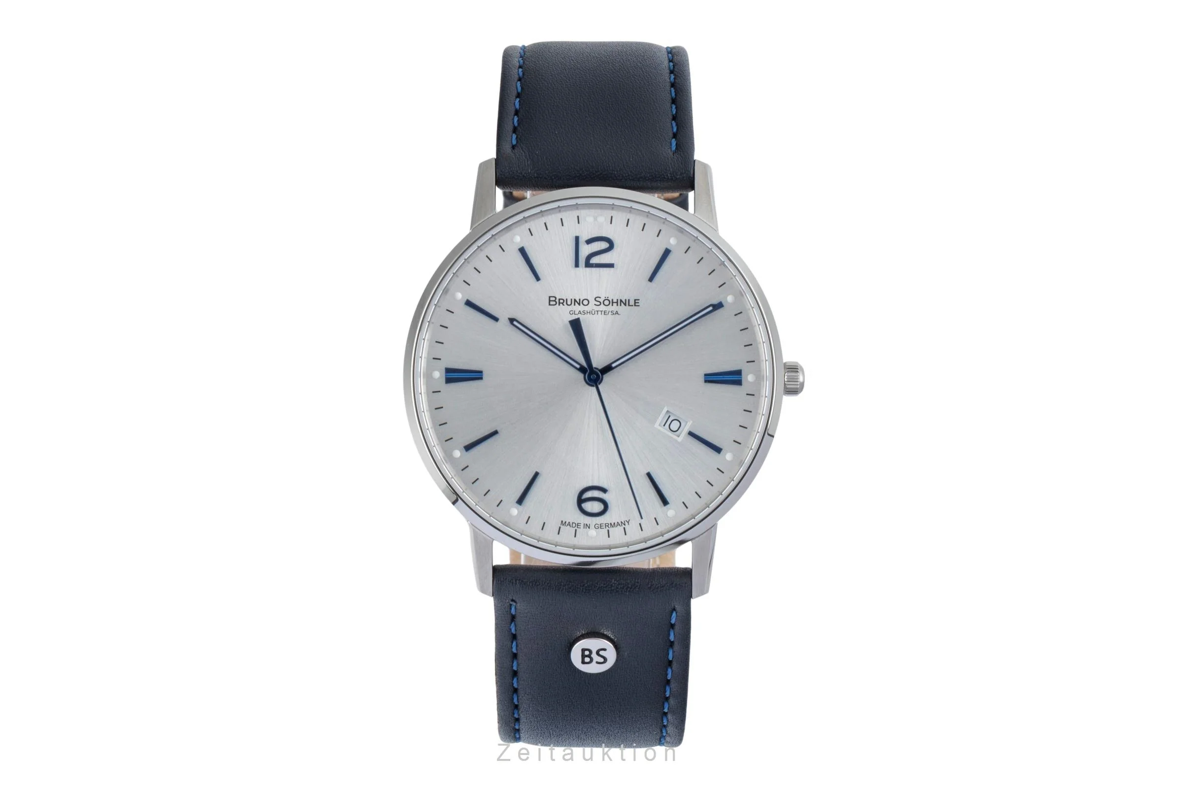 Bruno Söhnle Glashütte Stuttgart III Big steel quartz men's watch 17-13175-243  [2503429] - Image 5