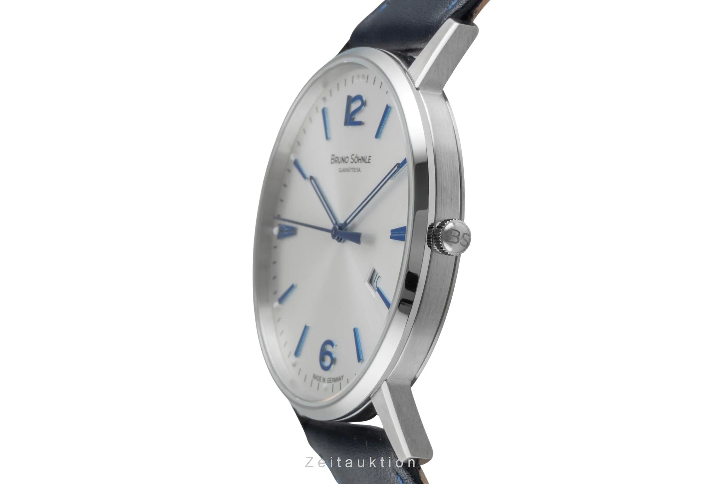 Bruno Söhnle Glashütte Stuttgart III Big steel quartz men's watch 17-13175-243  [2503429] - Image 7