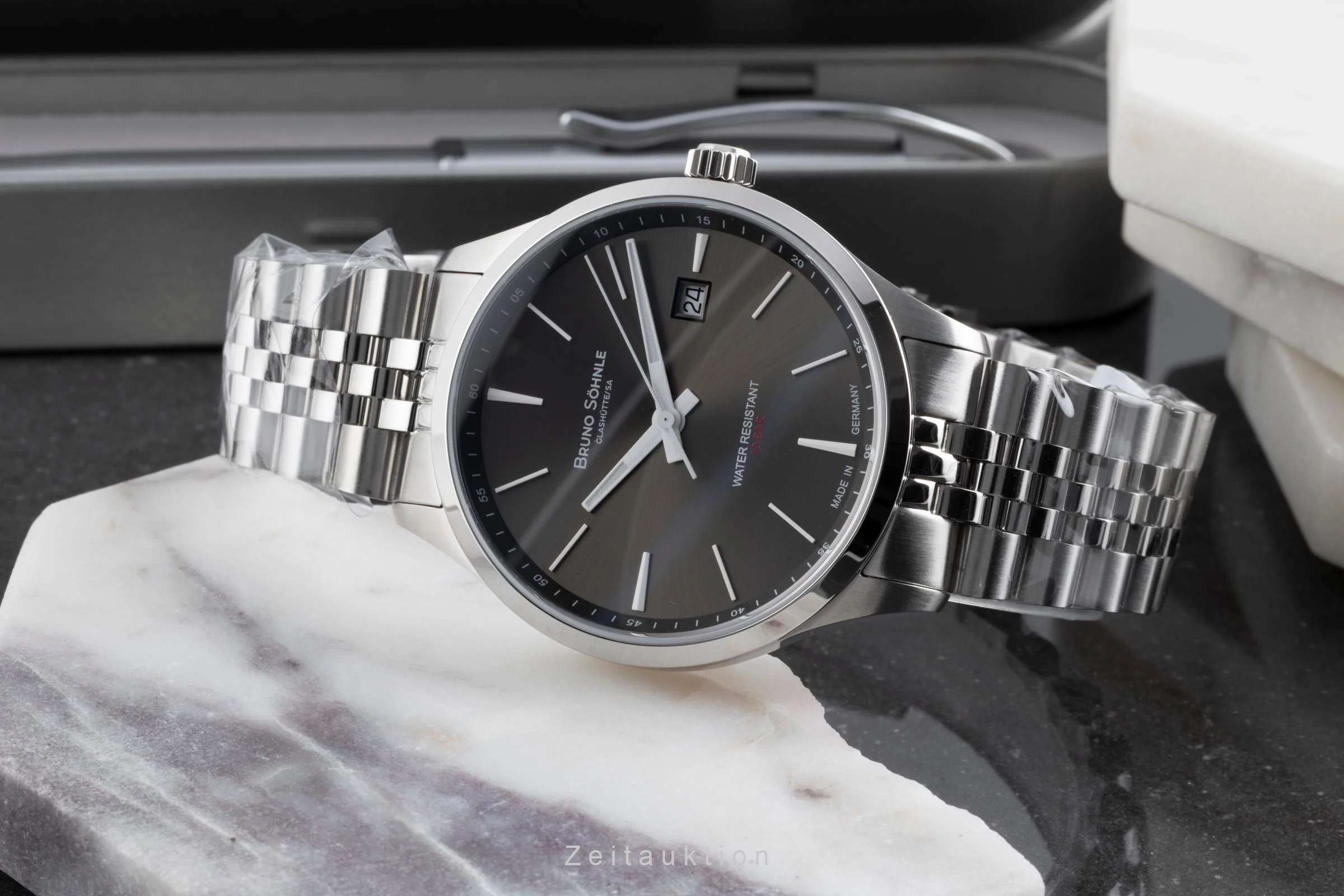 Bruno Söhnle Glashütte Turin III Big steel quartz men's watch 17-13225-842  [2503439] - Image 3