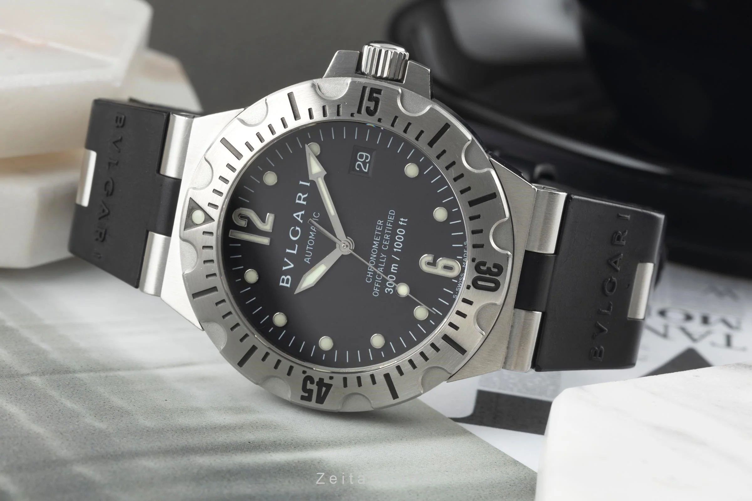 Bvlgari Diagono steel automatic men's watch SD 40 S  [2400676] - Image 2