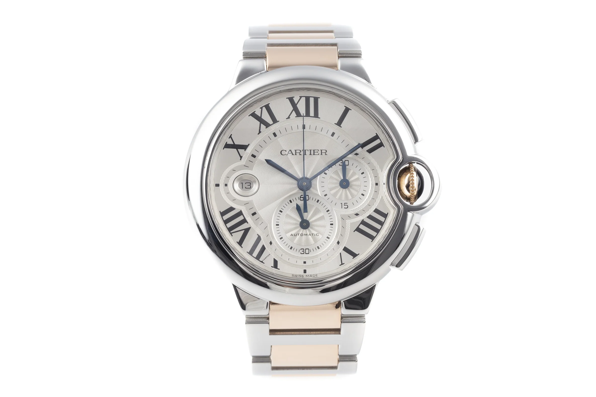 Cartier Ballon Bleu de Cartier chronograph steel automatic men's watch 3109  [2202397] - Image 4