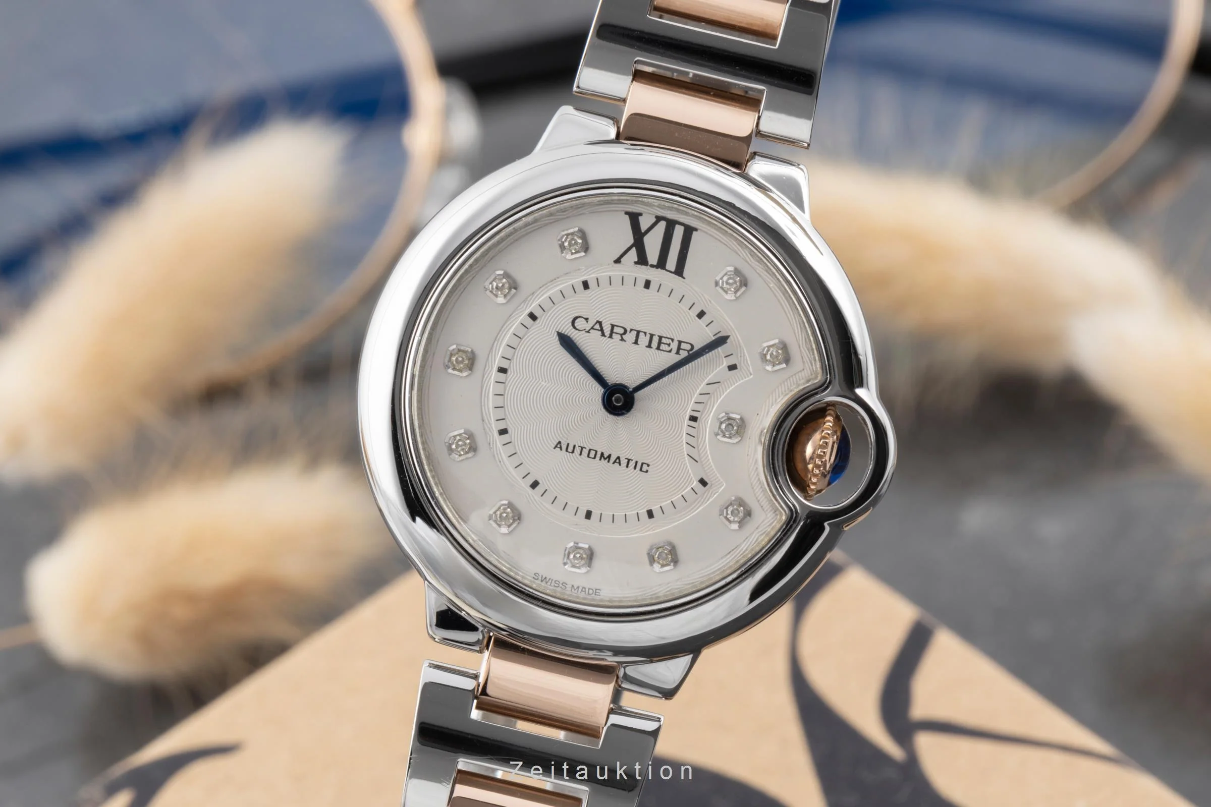 Cartier Ballon Bleu de Cartier steel / gold automatic women's watch WE902044  [2506108] - Image 2