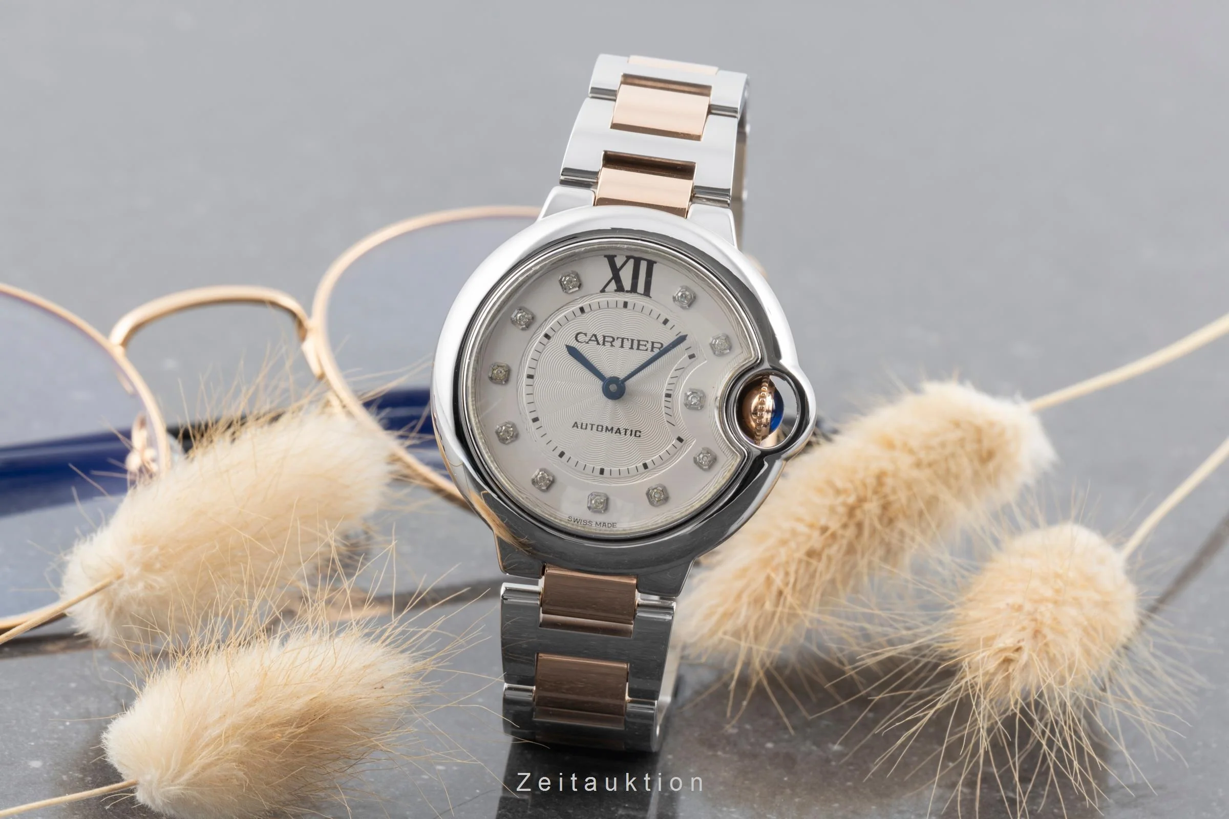 Cartier Ballon Bleu de Cartier steel / gold automatic women's watch WE902044  [2506108] - Image 4