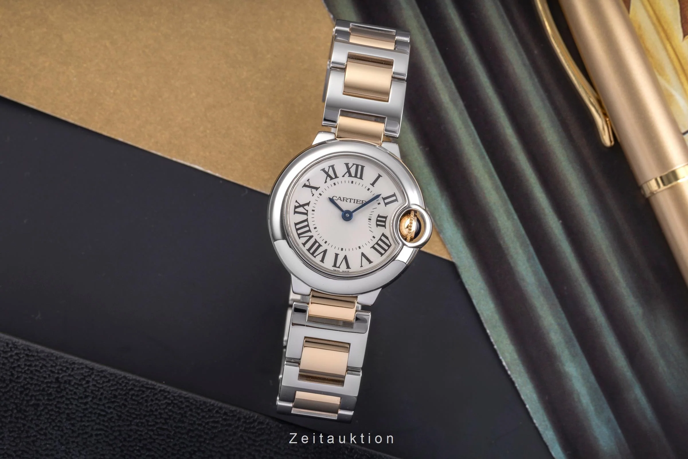 Cartier Ballon Bleu de Cartier steel / gold quartz women's watch W69007Z3  [2504956] - Image 4