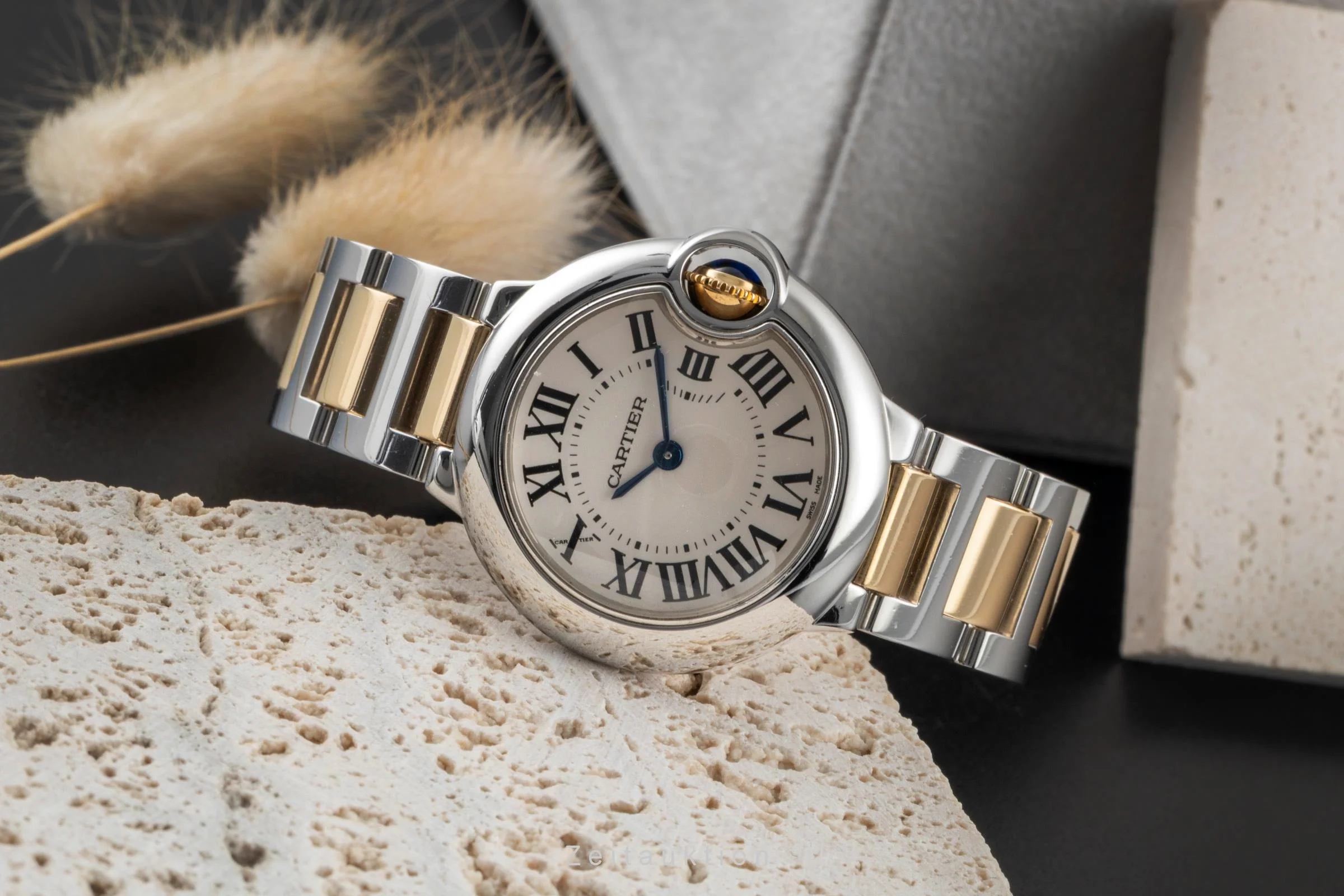 Cartier Ballon Bleu de Cartier steel / gold quartz women's watch W69007Z3  [2600640] - Image 3