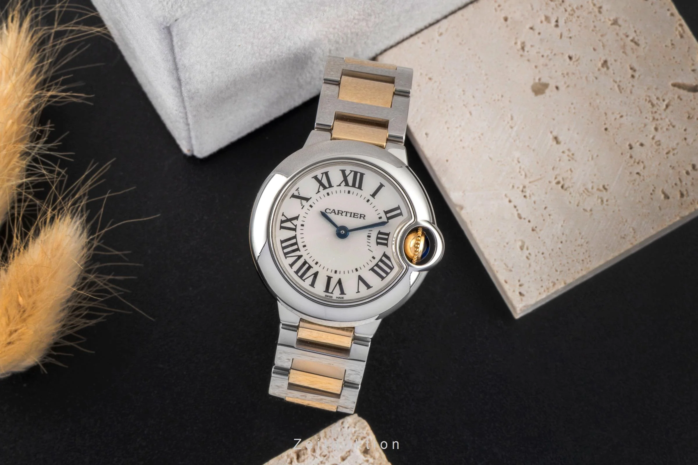Cartier Ballon Bleu de Cartier steel / gold quartz women's watch W69007Z3  [2600640] - Image 4