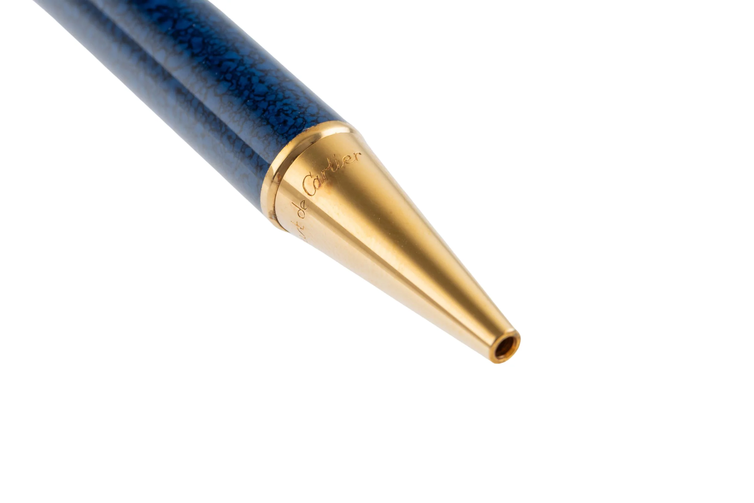 Cartier Ballpoint Pen Must Lacquer Blue Ballpoint Pen Trinity Blue Pen Ref. ST150008[KL25884] - Image 8