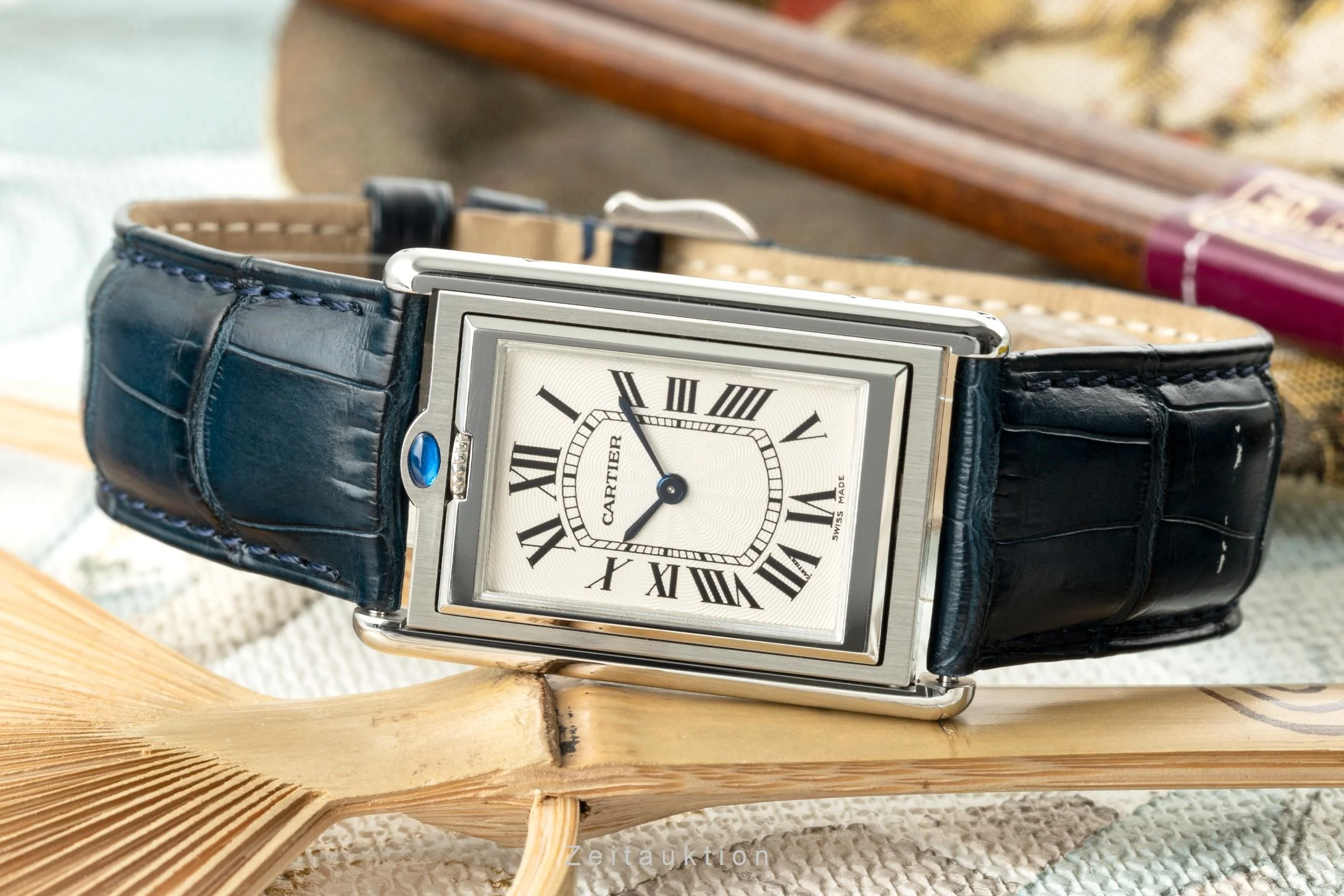 Cartier Basculante steel manual winding men's watch 2390  [2200805] - Image 2