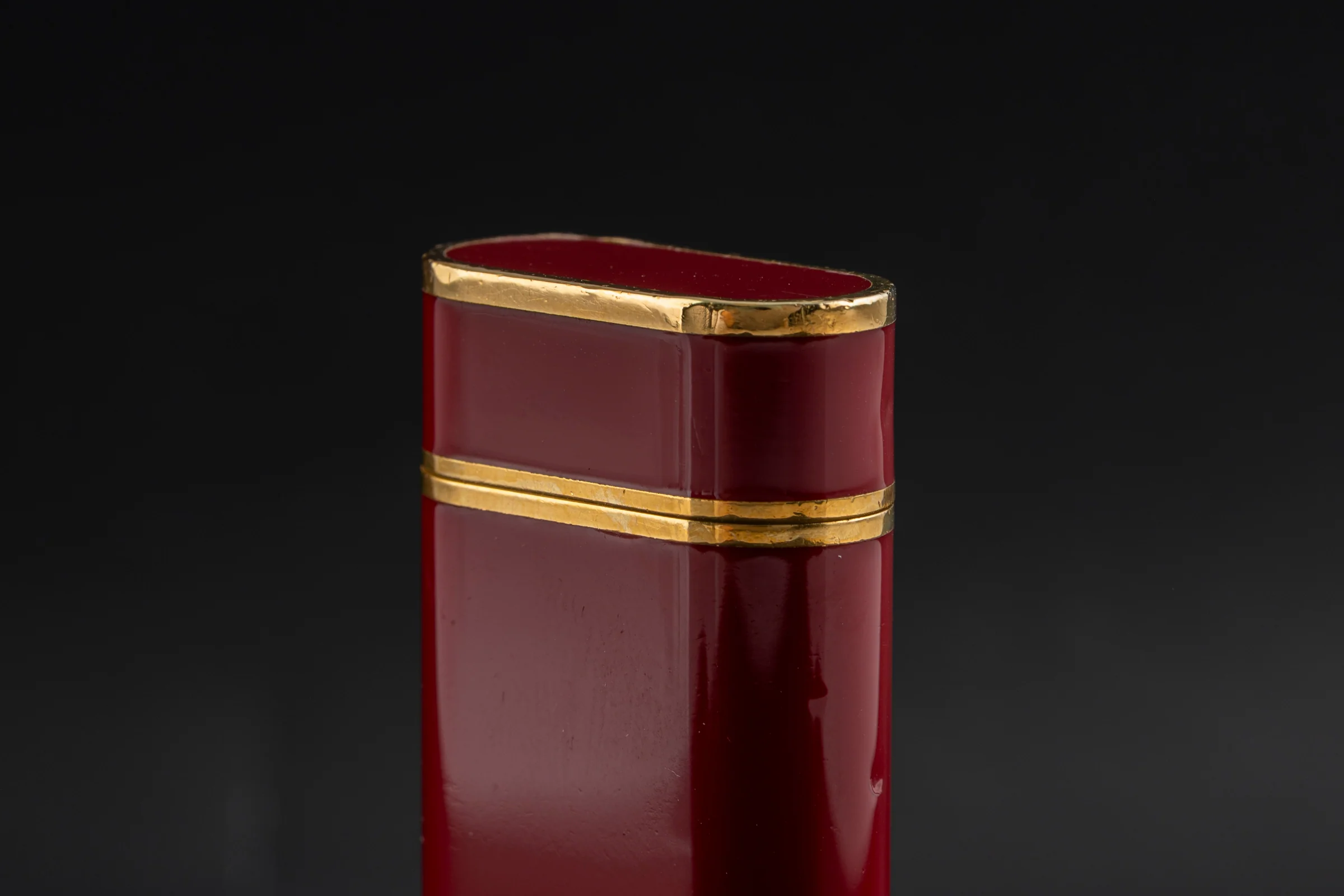 Cartier Briquets Lighters Feuerzeug Lacquered Garnet Red Ref. CA 20402[KL25979] - Image 4