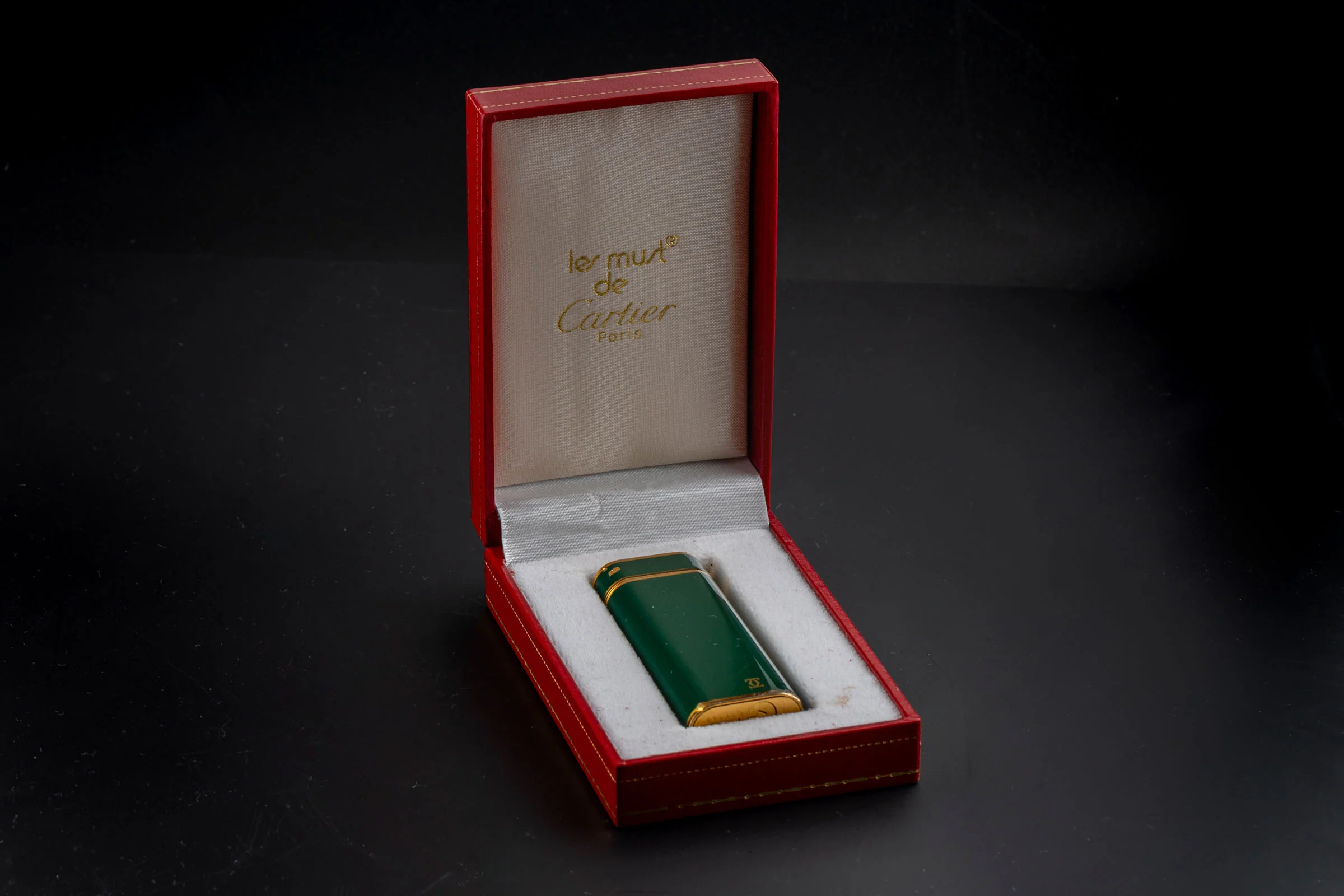 Cartier Briquets Lighters Lacquered in Green with Box [KL25977] - Image 6