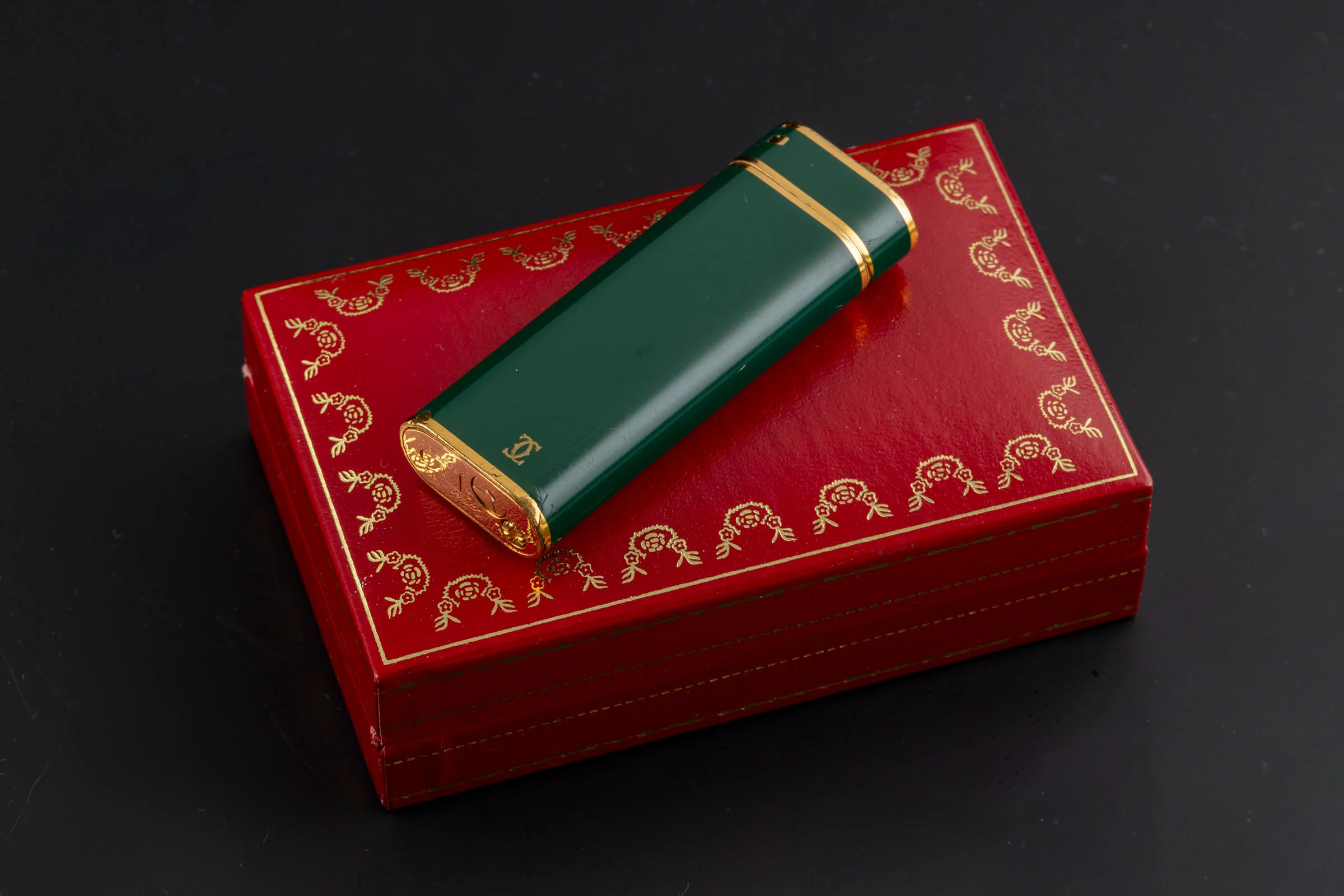 Cartier Briquets Lighters Lacquered in Green with Box [KL25977] - Image 7