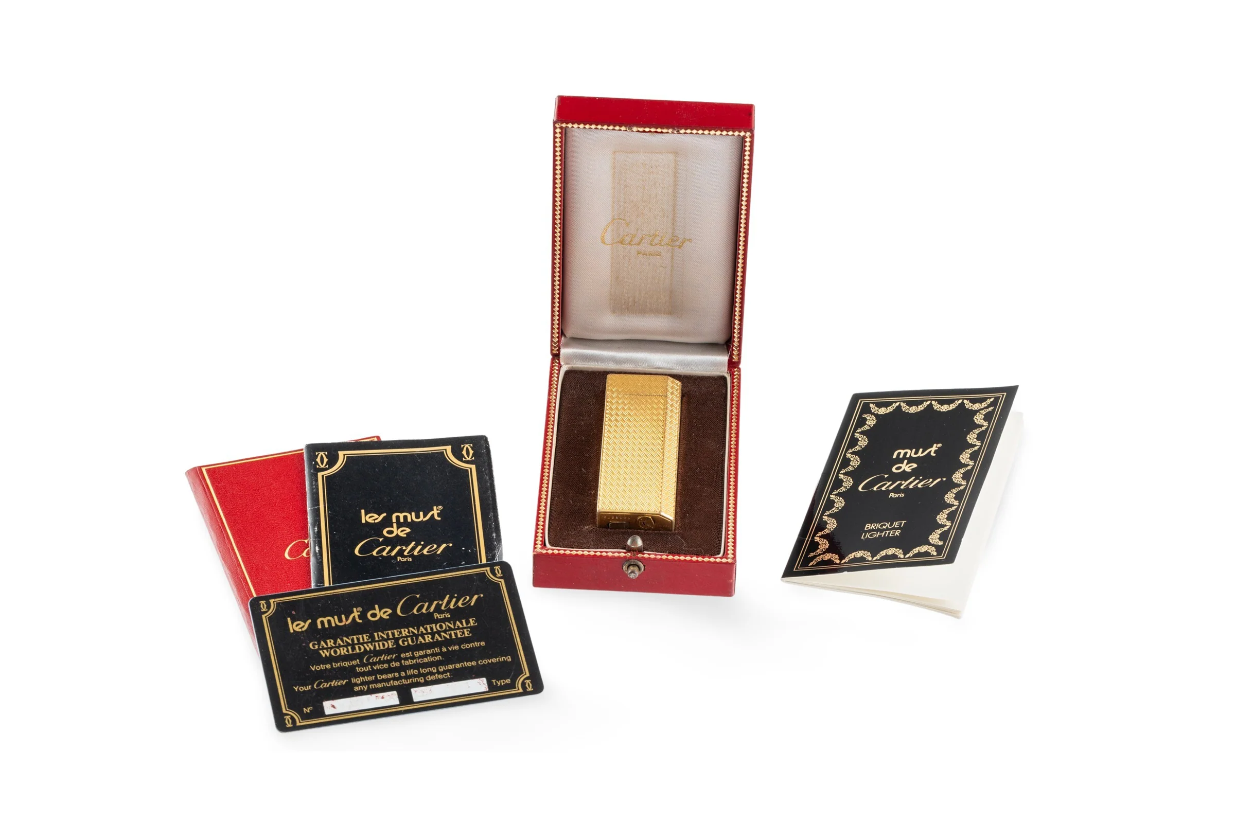 Cartier Briquets Lighters Lighter Gold Plated with Box & Booklets [KL26006] - Image 8