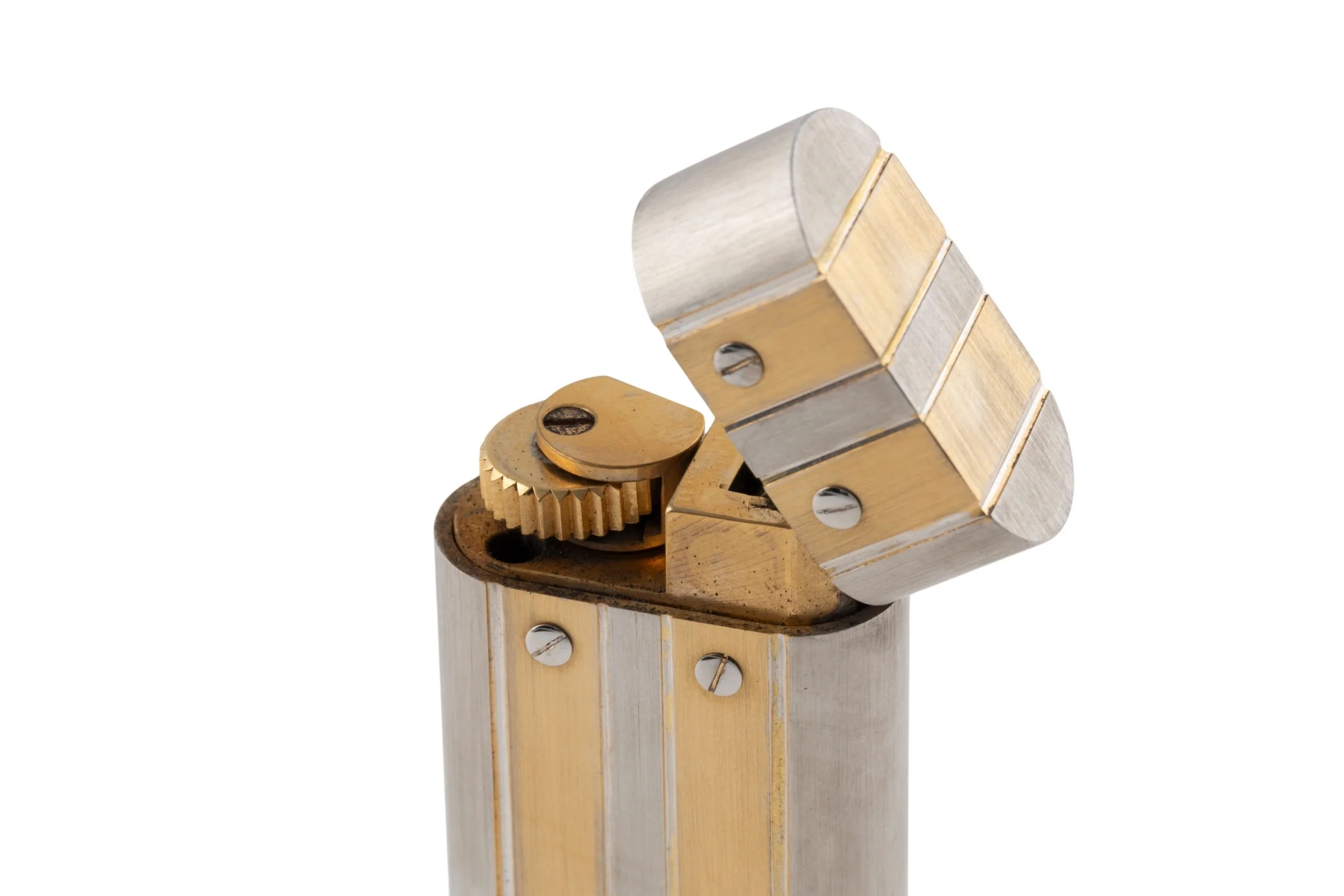 Cartier Briquets Lighters Santos lighter silver / gold finish Cartier Paris[KL25978] - Image 10
