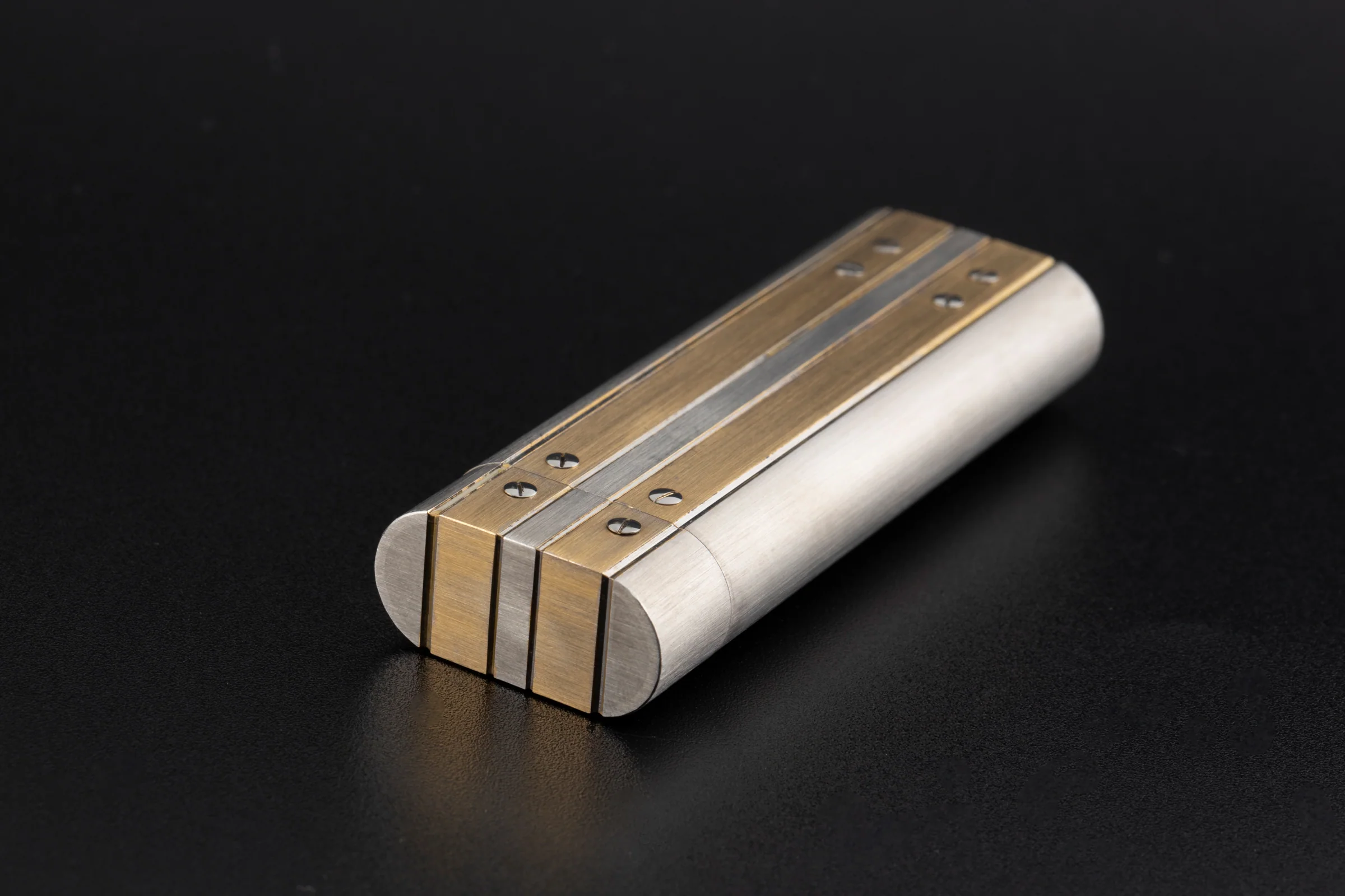 Cartier Briquets Lighters Santos lighter silver / gold finish Cartier Paris[KL25978] - Image 3