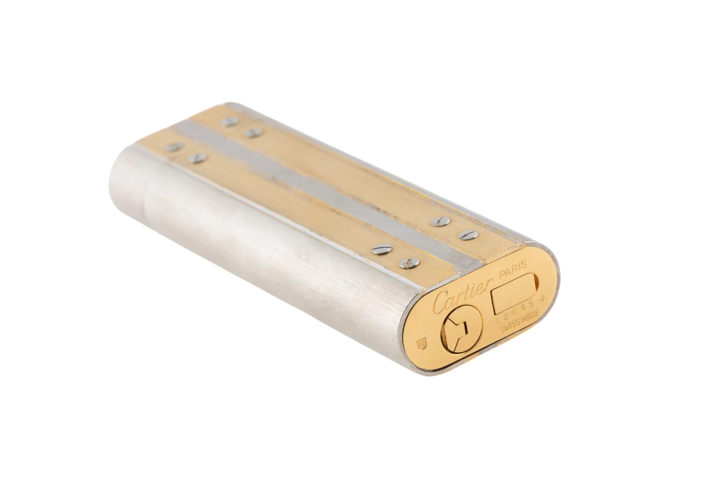 Cartier Briquets Lighters Santos lighter silver / gold finish Cartier Paris[KL25978] - Image 6
