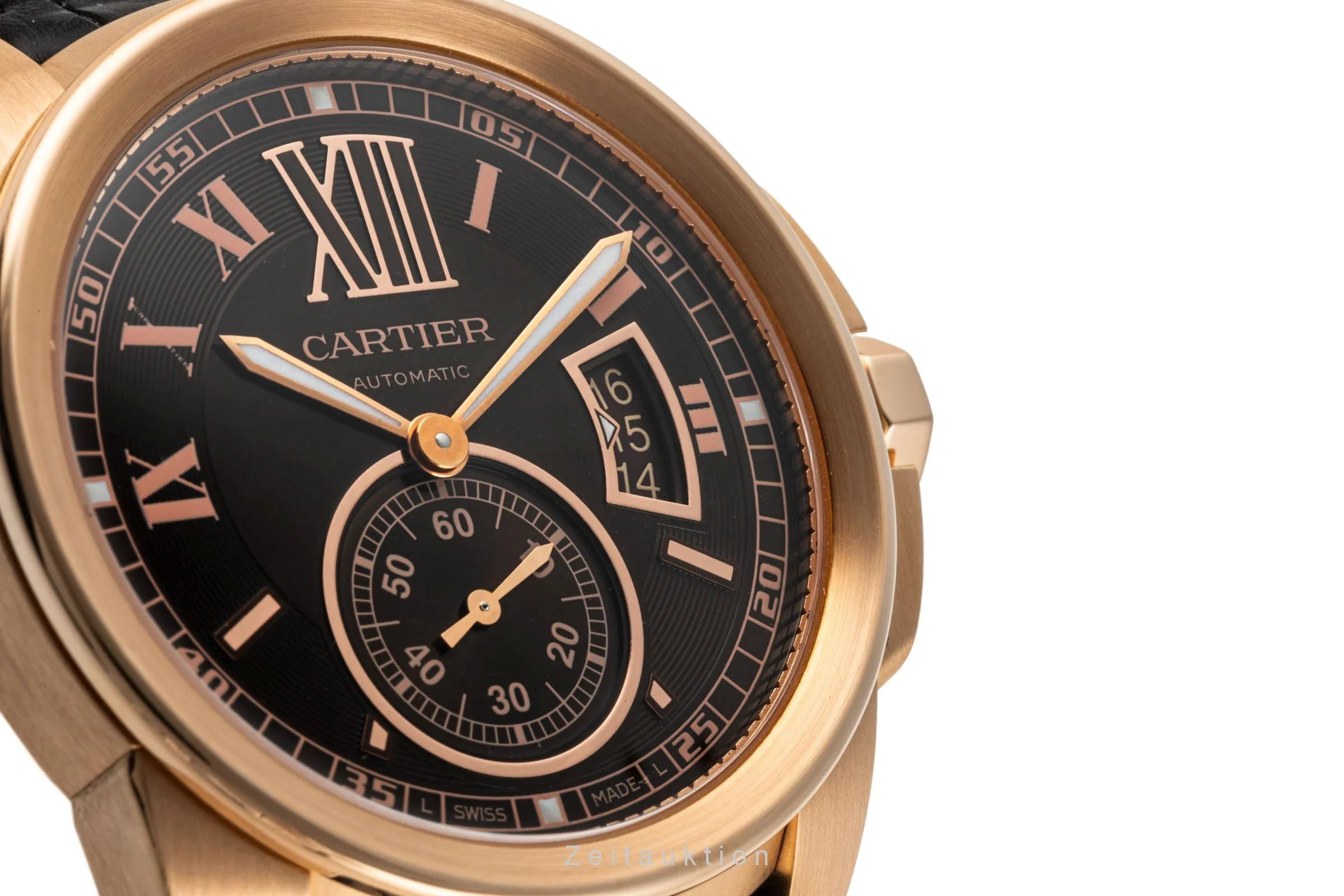 Cartier Calibre de Cartier 18 ct red gold automatic men's watch W7100007, 3300  [2305795] - Image 10