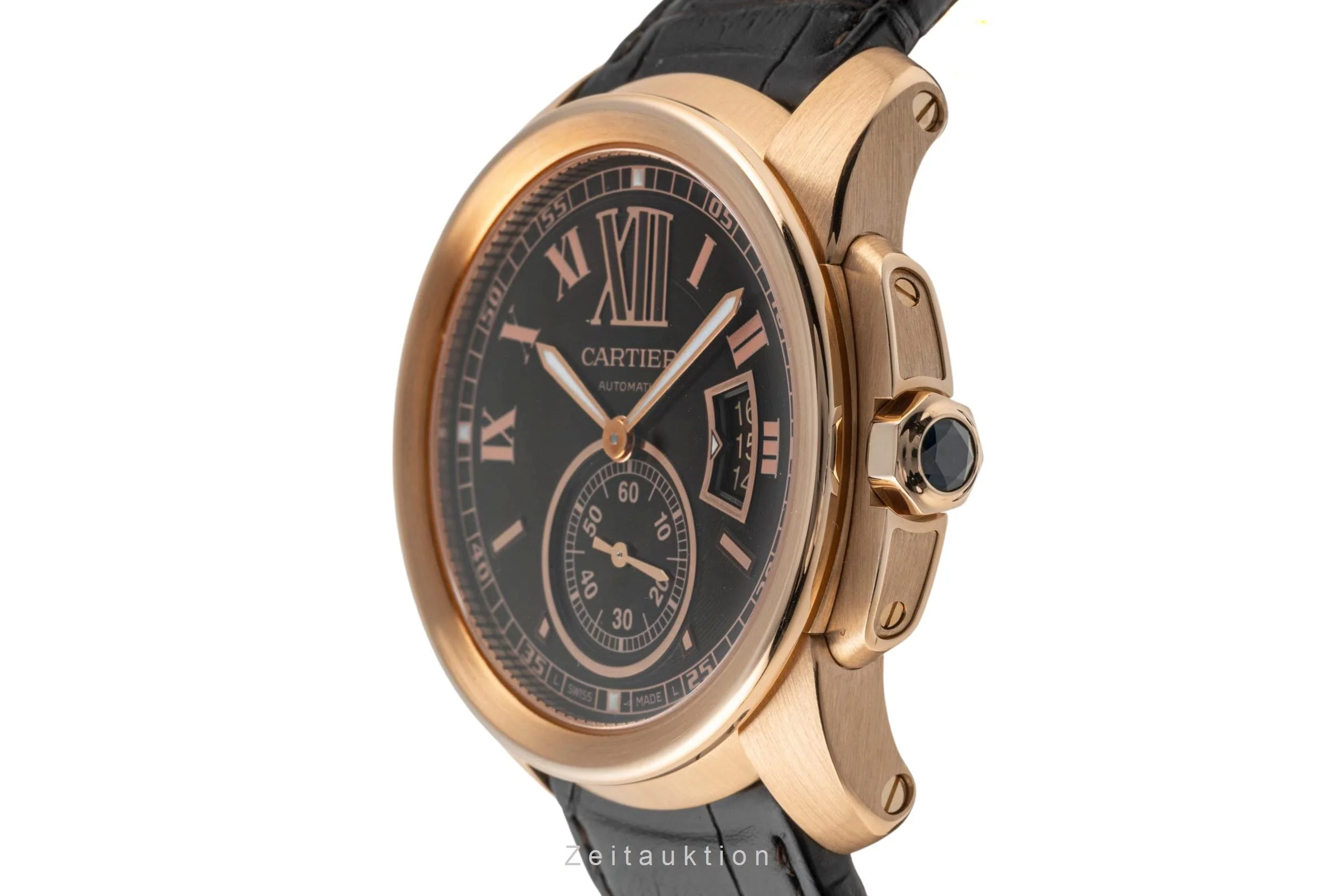 Cartier Calibre de Cartier 18 ct red gold automatic men's watch W7100007, 3300  [2305795] - Image 6