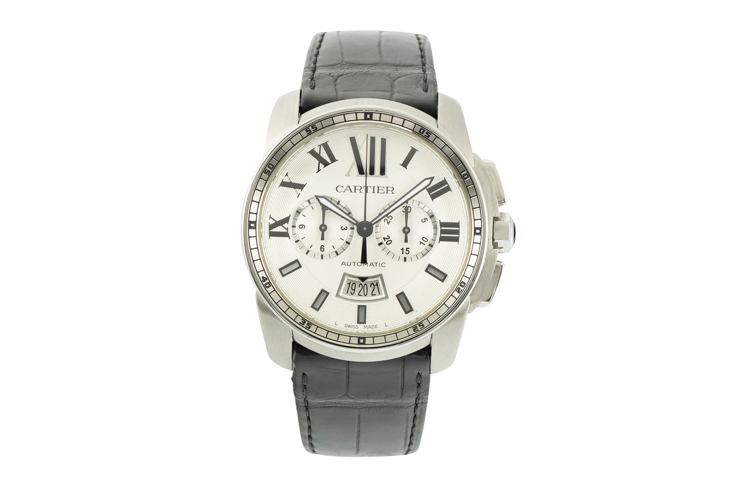 Cartier Calibre de Cartier chronograph steel automatic men's watch 3578  [2107838] - Image 4