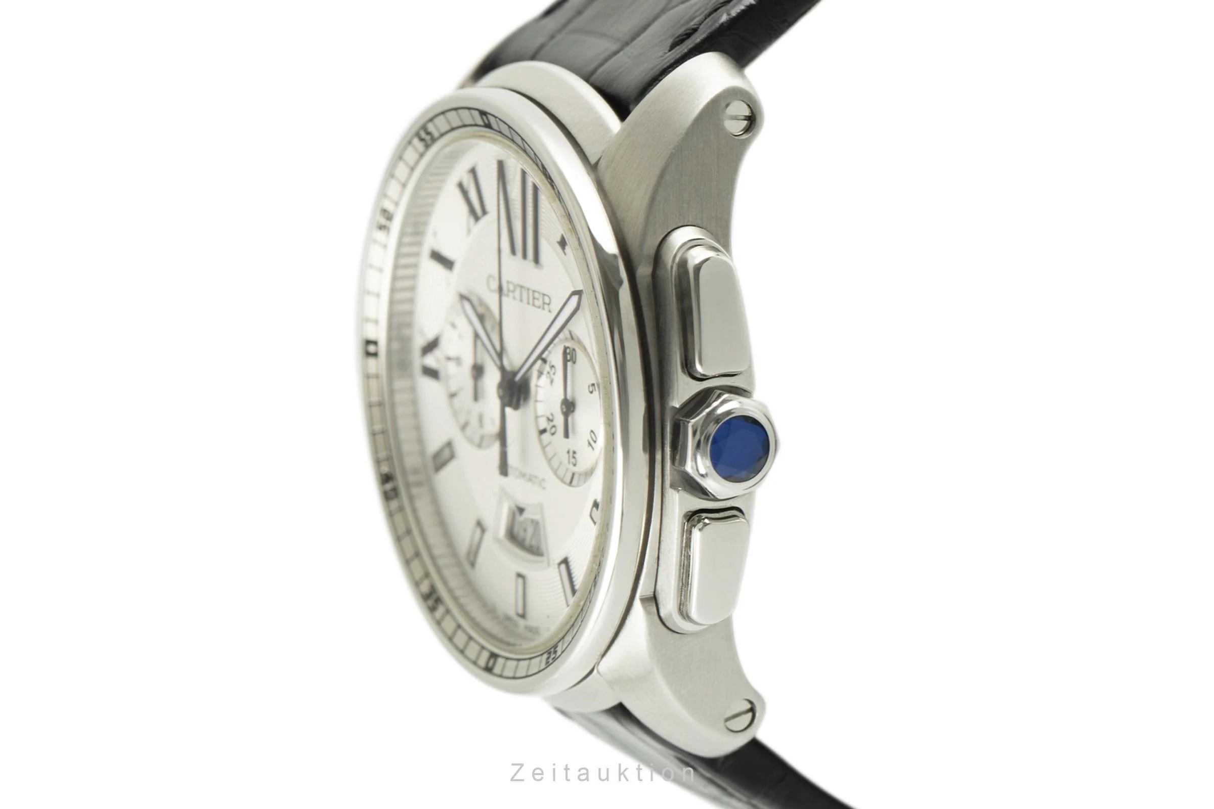Cartier Calibre de Cartier chronograph steel automatic men's watch 3578  [2107838] - Image 6