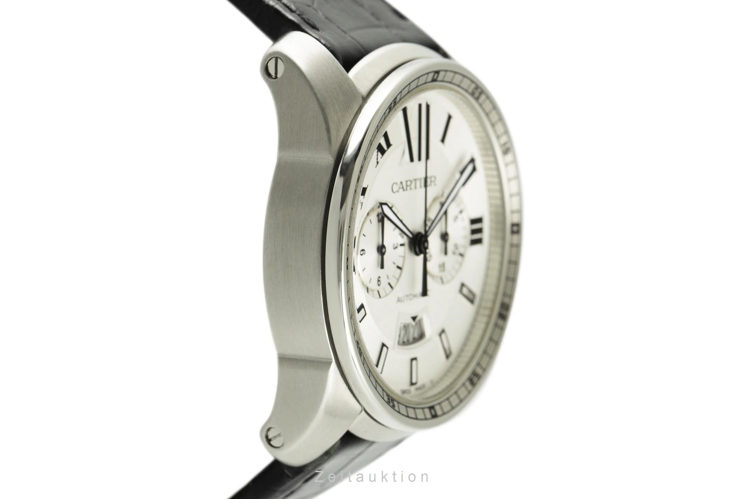 Cartier Calibre de Cartier chronograph steel automatic men's watch 3578  [2107838] - Image 7