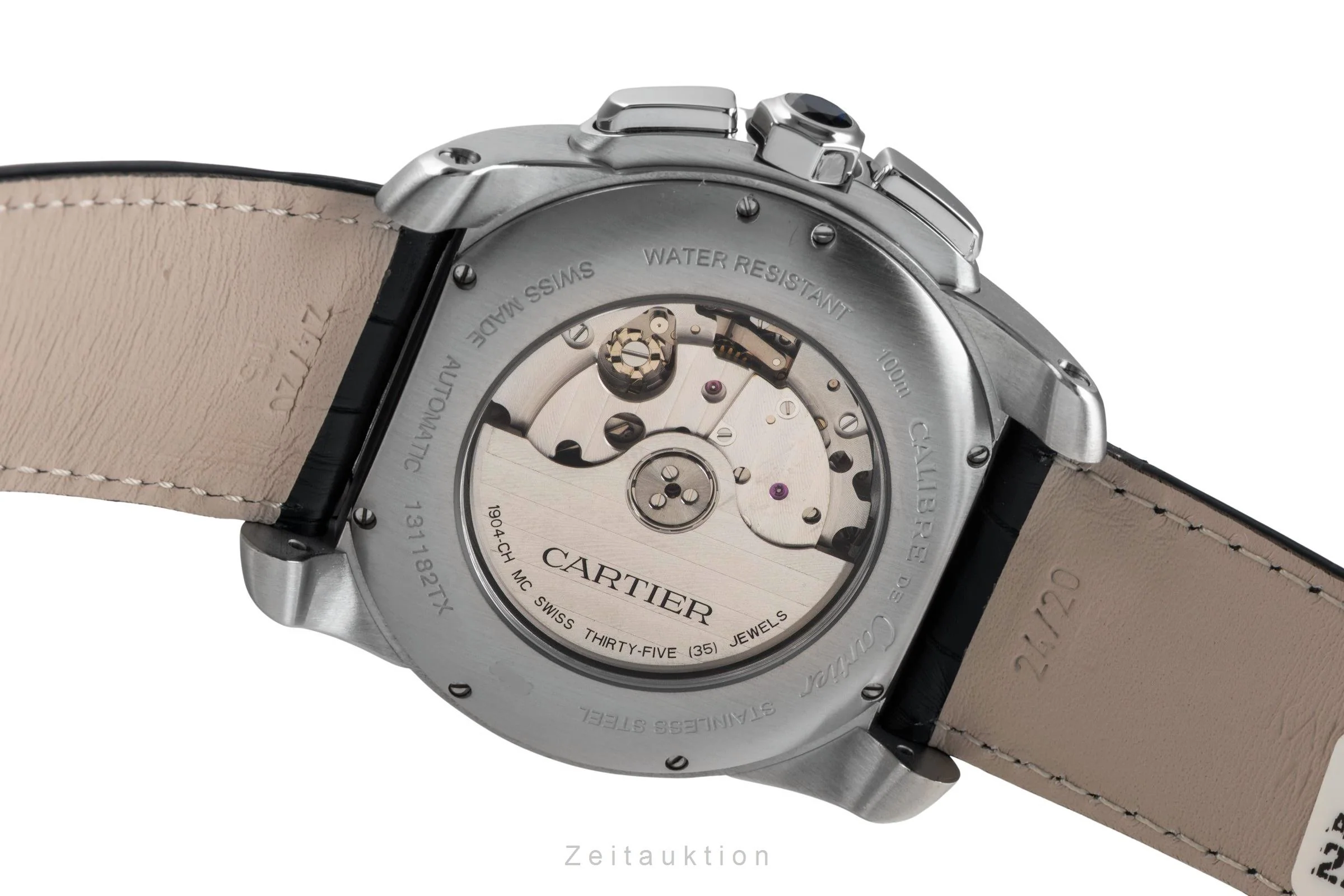 Cartier Calibre de Cartier chronograph steel automatic men's watch W7100061  [2502963] - Image 11
