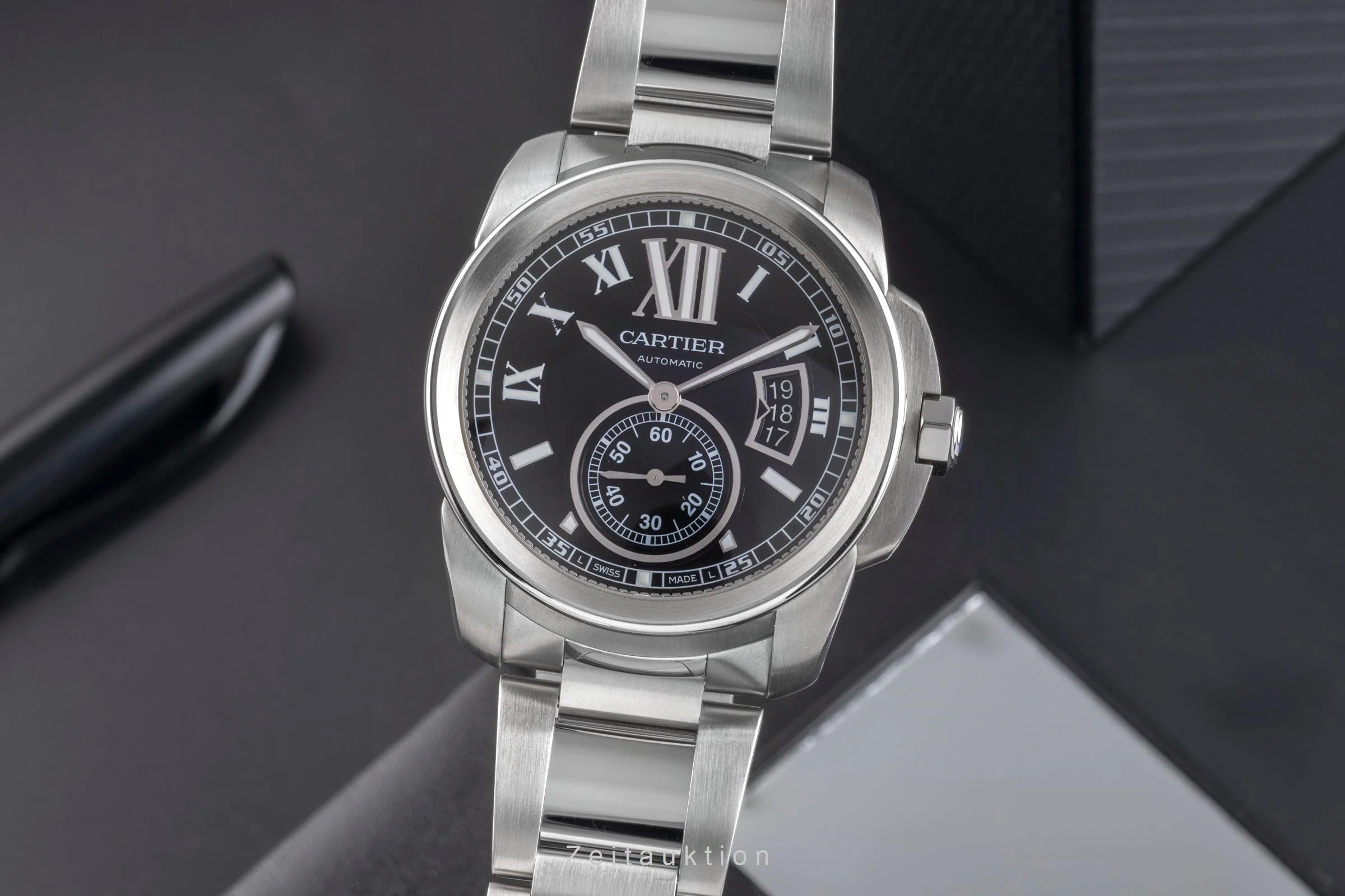 Cartier Calibre de Cartier steel automatic men's watch W7100016  [2504564] - Image 2