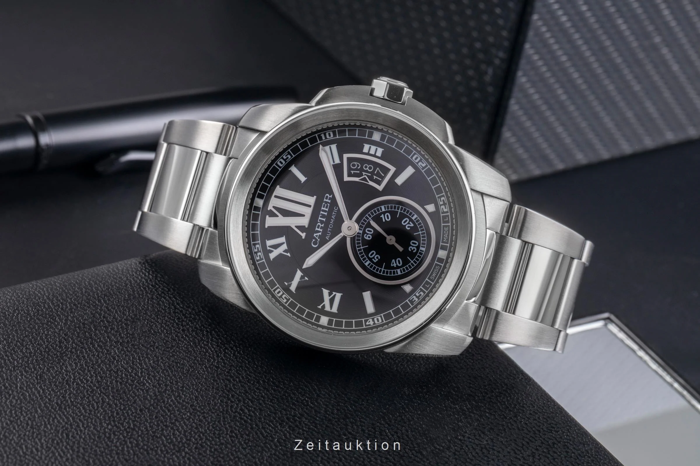 Cartier Calibre de Cartier steel automatic men's watch W7100016  [2504564] - Image 3