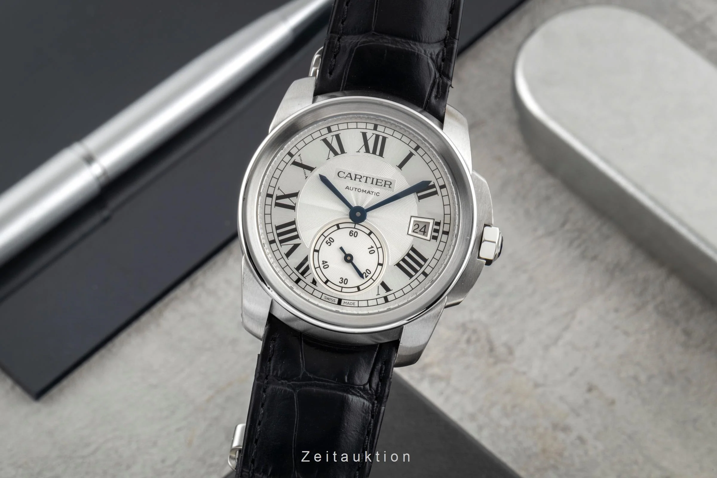 Cartier Calibre de Cartier steel automatic men's watch WSCA0003  [2600354] - Image 2