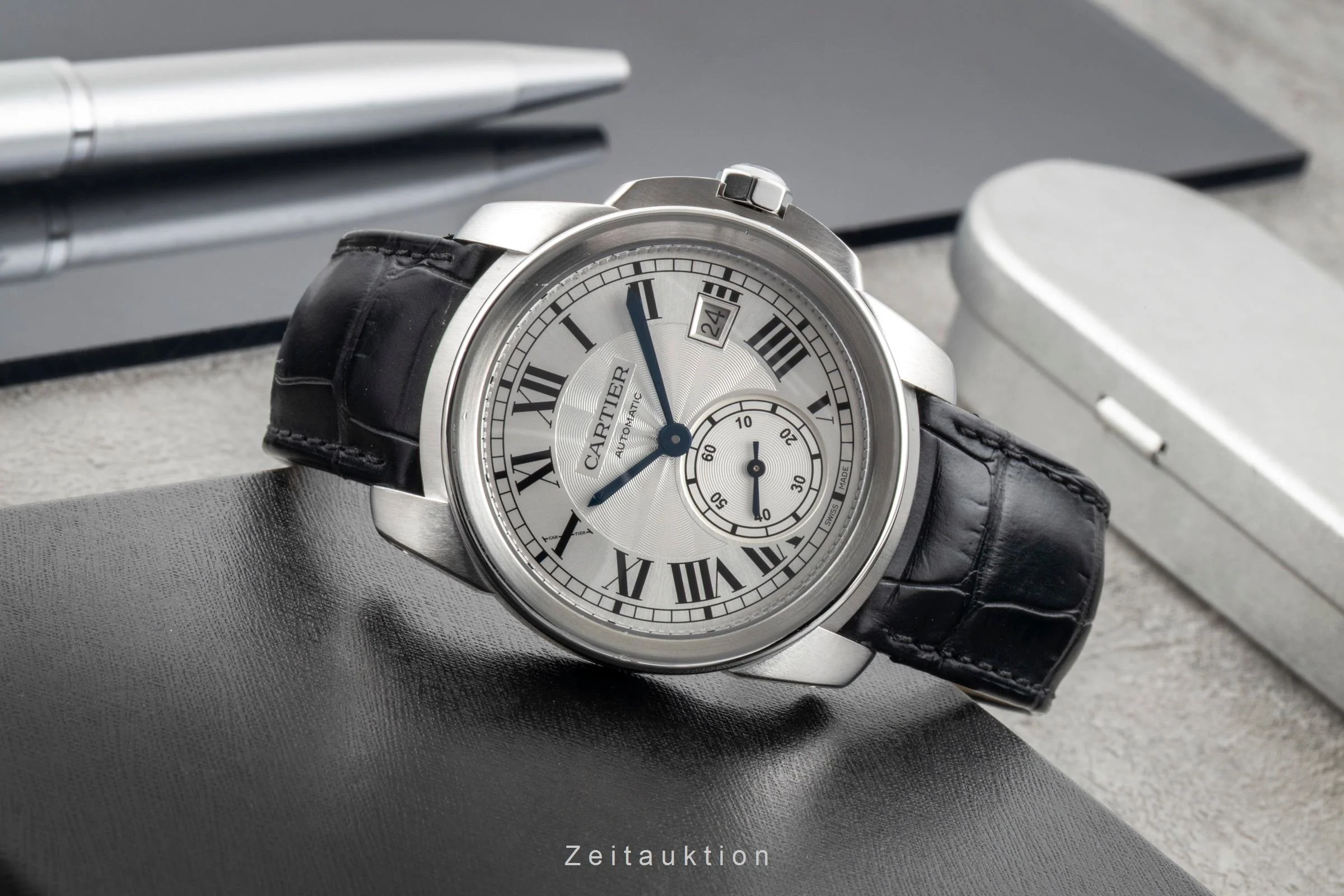 Cartier Calibre de Cartier steel automatic men's watch WSCA0003  [2600354] - Image 3