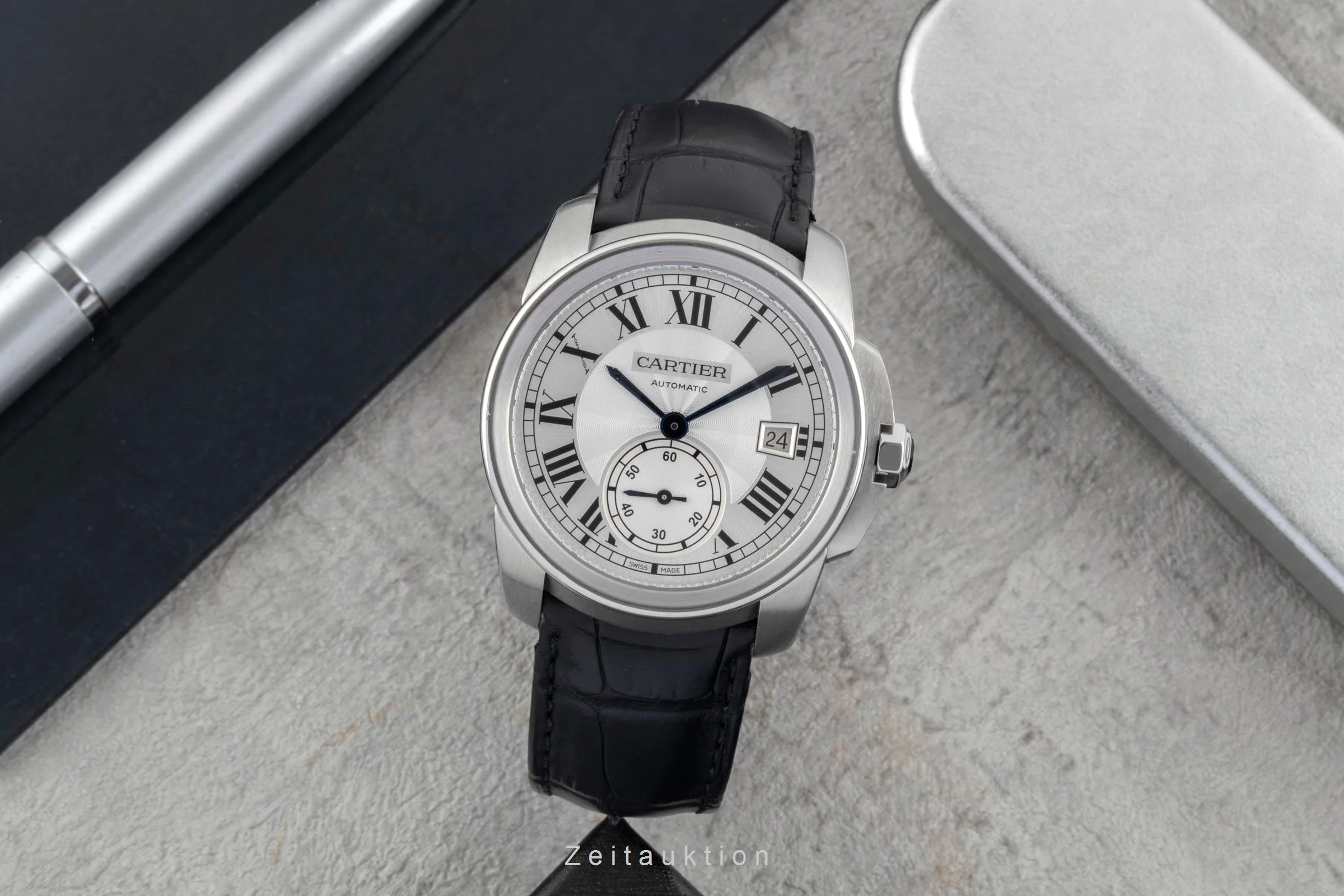 Cartier Calibre de Cartier steel automatic men's watch WSCA0003  [2600354] - Image 4
