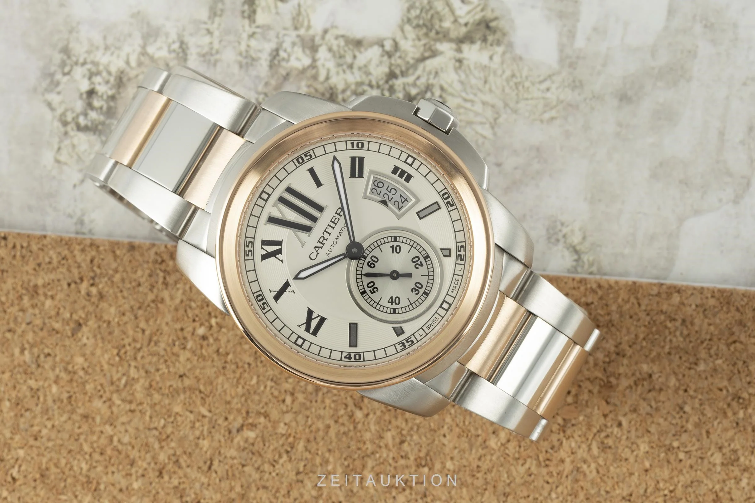 Cartier Calibre de Cartier steel / gold automatic men's watch 3389  [2102812] - Image 2
