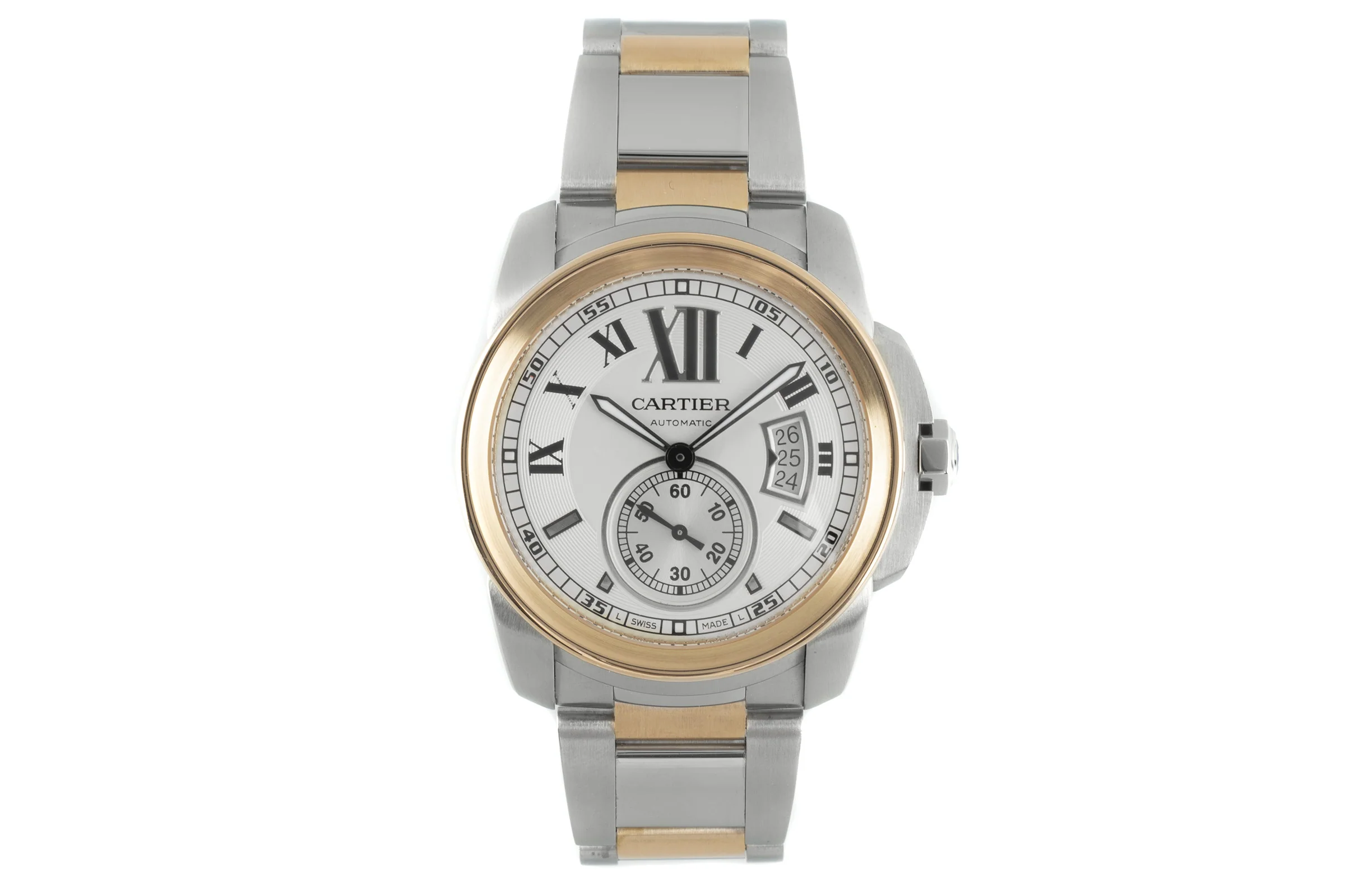 Cartier Calibre de Cartier steel / gold automatic men's watch 3389  [2102812] - Image 4