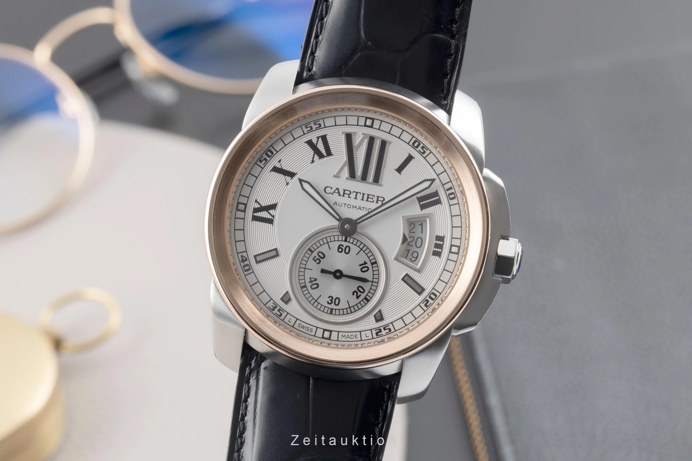 Cartier Calibre de Cartier steel / gold automatic men's watch W7100011  [2507136] - Image 2