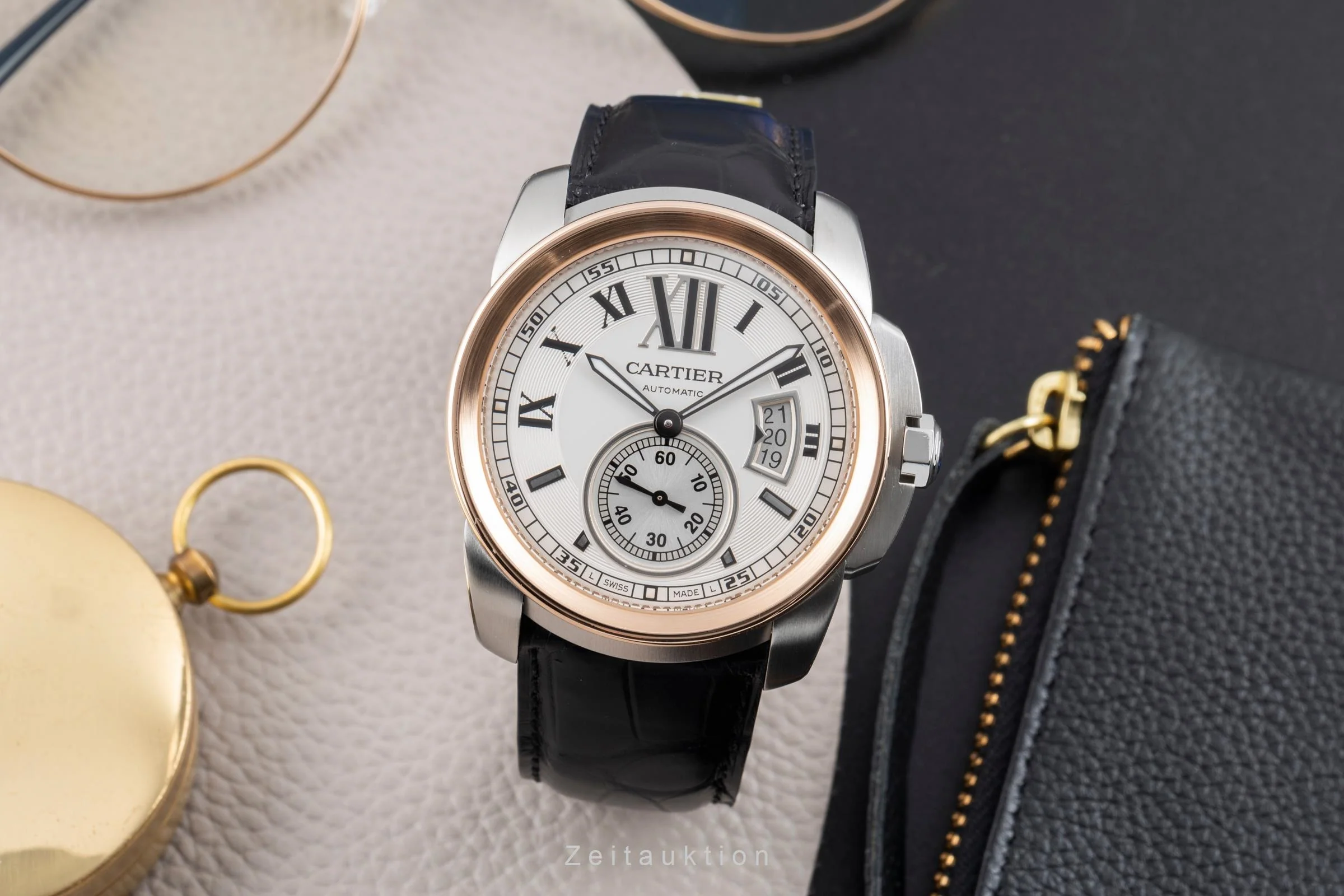 Cartier Calibre de Cartier steel / gold automatic men's watch W7100011  [2507136] - Image 4