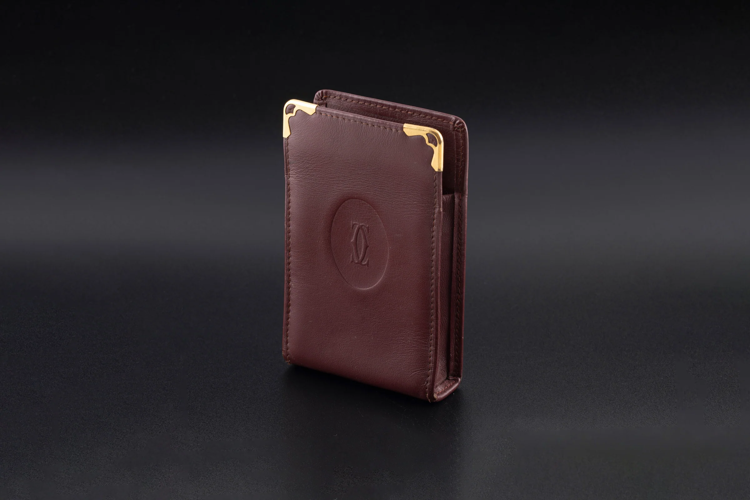 Cartier cigarette case leather case 1980s vintage case Cartier Paris[KL26015] - Image 2