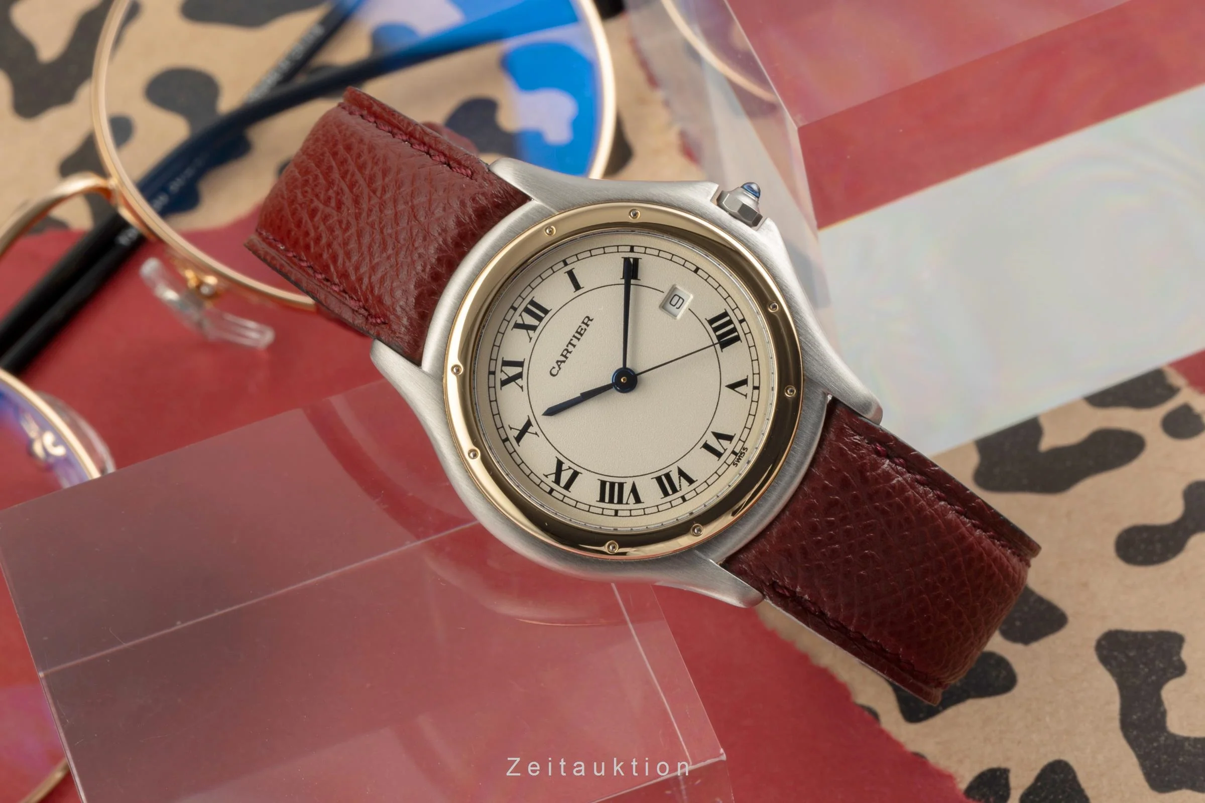 Cartier Cougar steel / gold quartz men's watch 187904  [2504784] - Image 3
