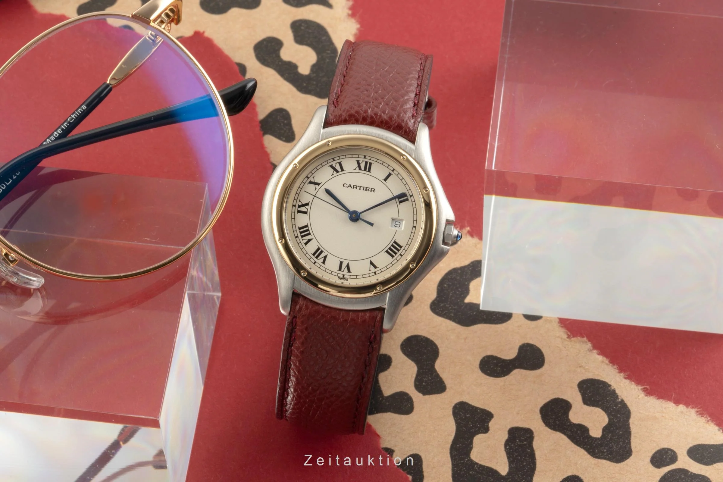 Cartier Cougar steel / gold quartz men's watch 187904  [2504784] - Image 4