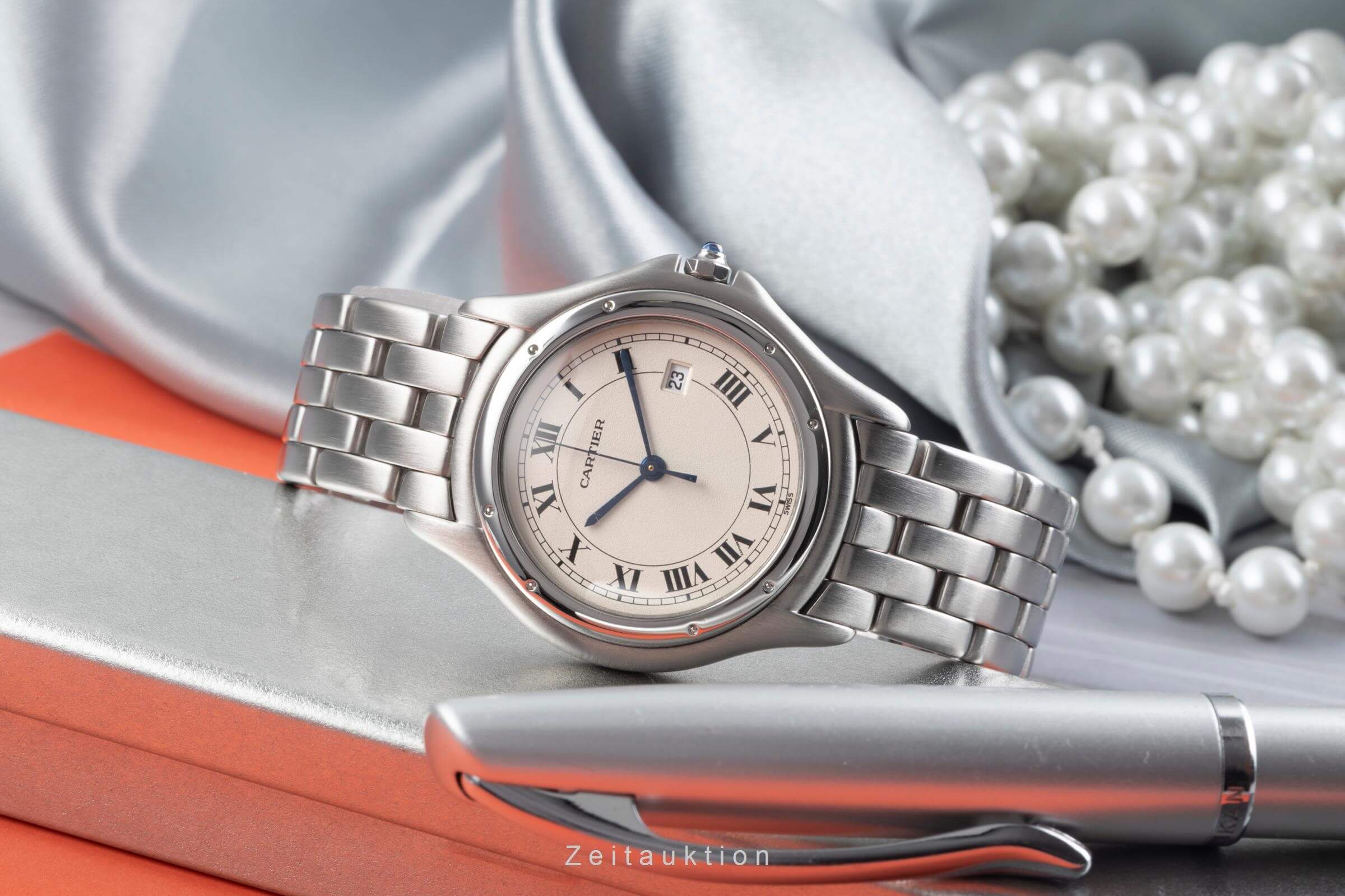 Cartier Cougar steel quartz men's watch W25013B9  [2406682] - Image 2