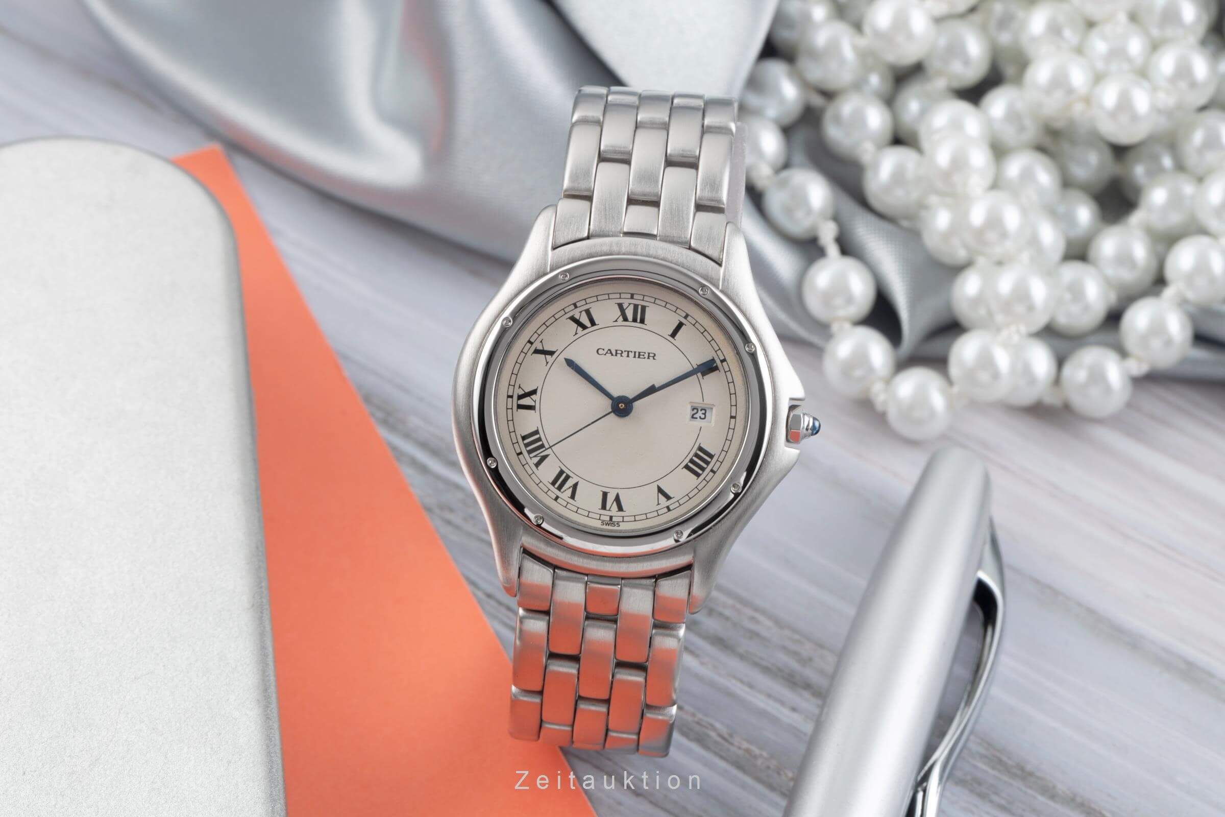 Cartier Cougar steel quartz men's watch W25013B9  [2406682] - Image 3