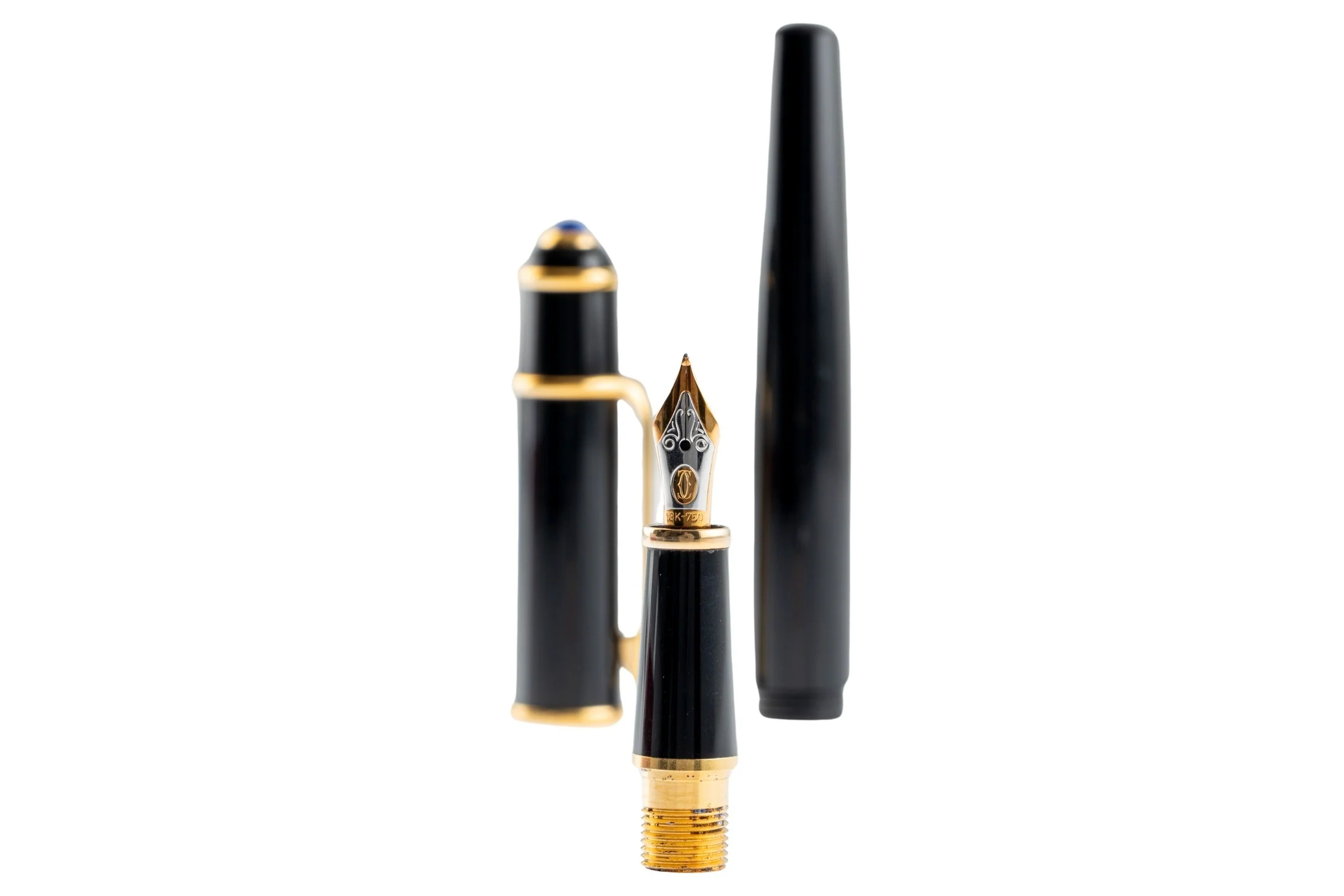Cartier Diabolo de Cartier fountain pen black / gold-plated Ref. ST180004[KL25881] - Image 8
