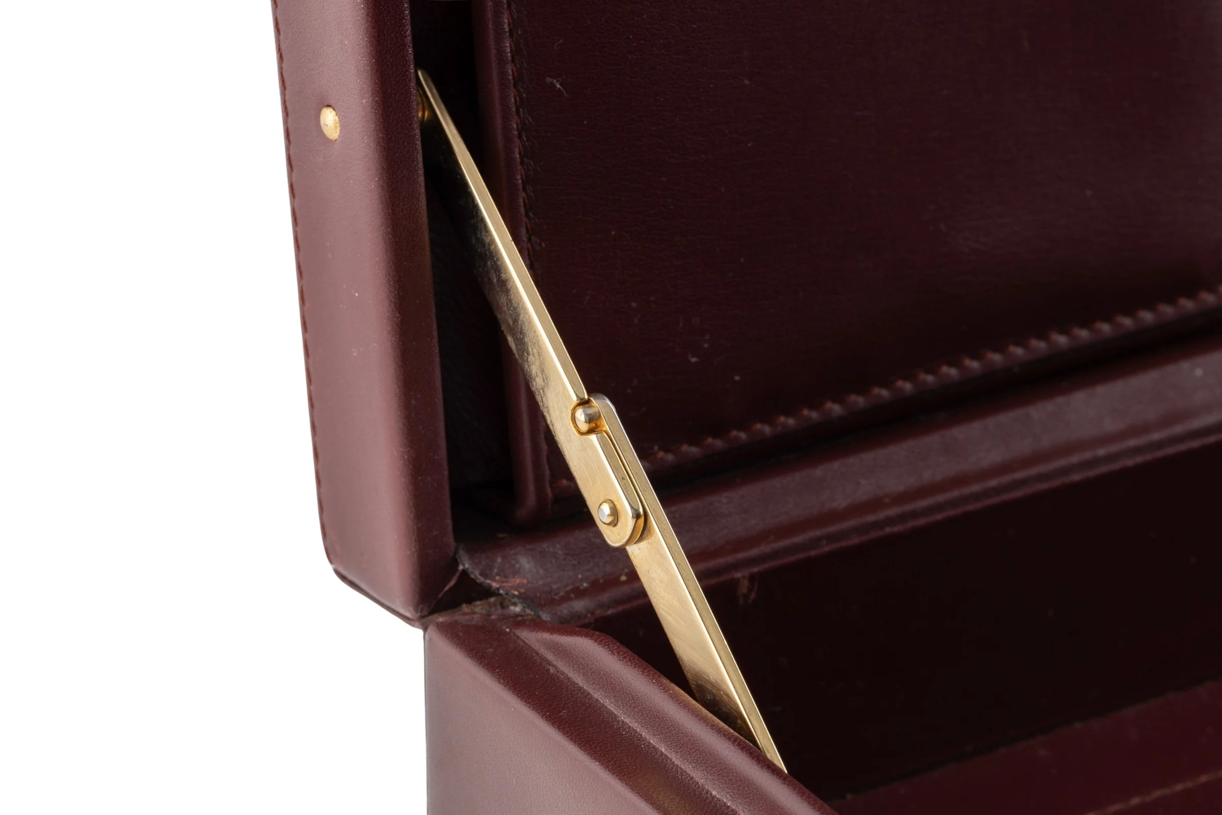 Cartier leather briefcase 24-hour with luggage tag 1980s vintage suitcase[KL26012] - Image 21