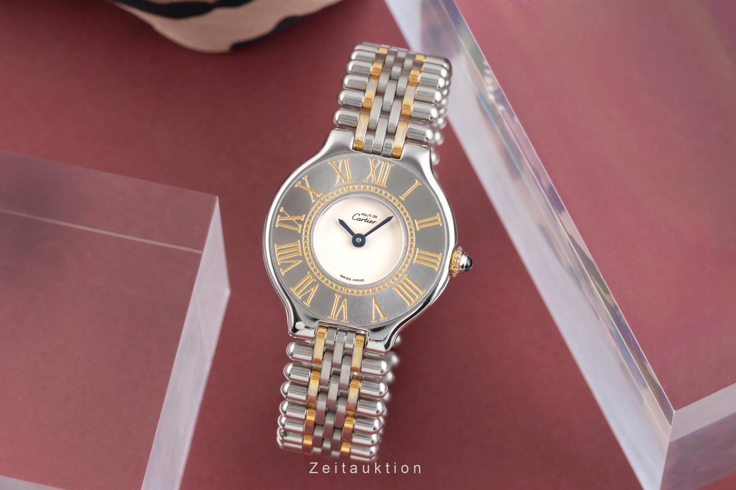 Cartier Ligne 21 gilt / steel quartz women's watch  [2504118] - Image 4