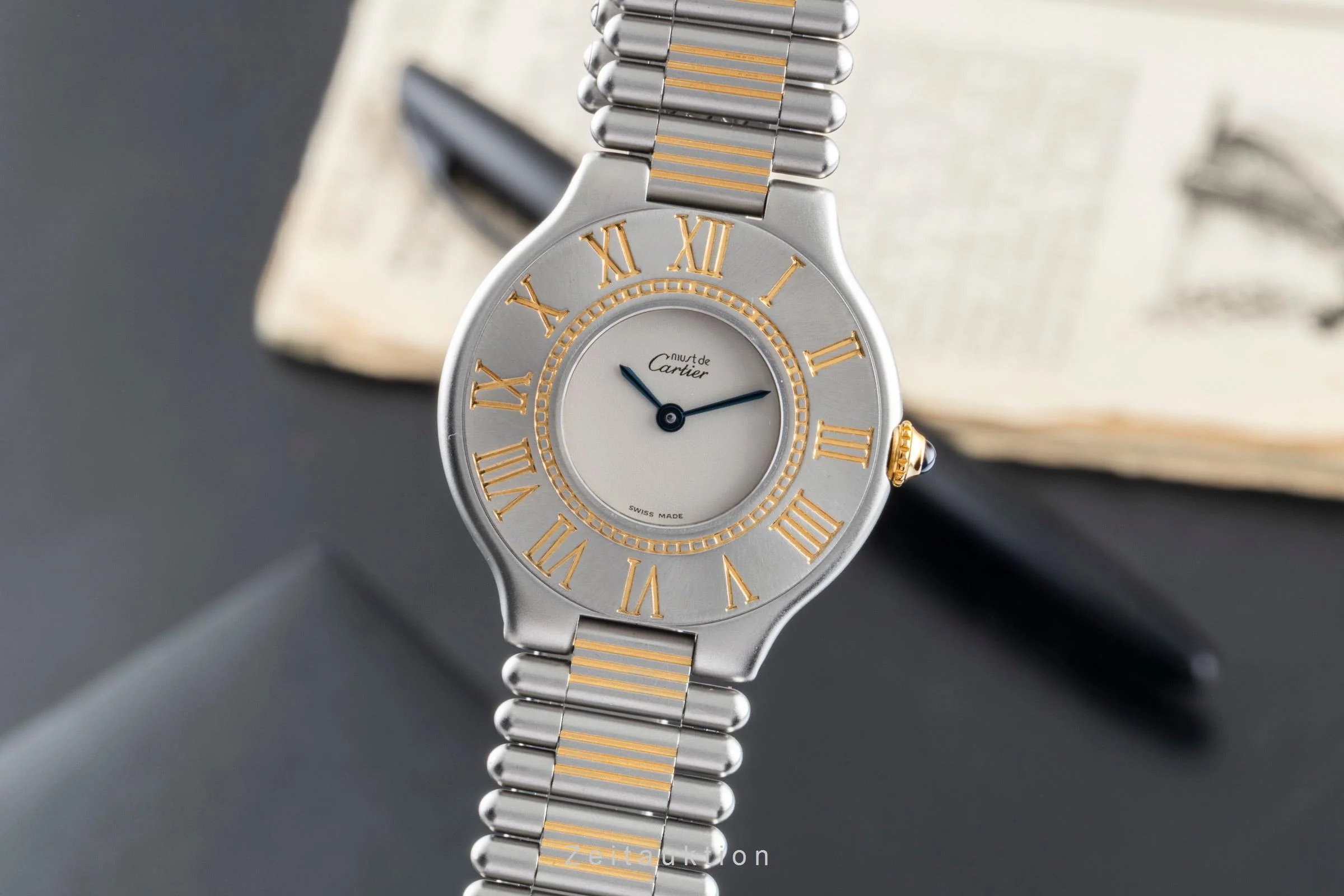Cartier Must De Cartier 21 gilt / steel quartz women's watch 83090171, 9010  [2505318] - Image 2