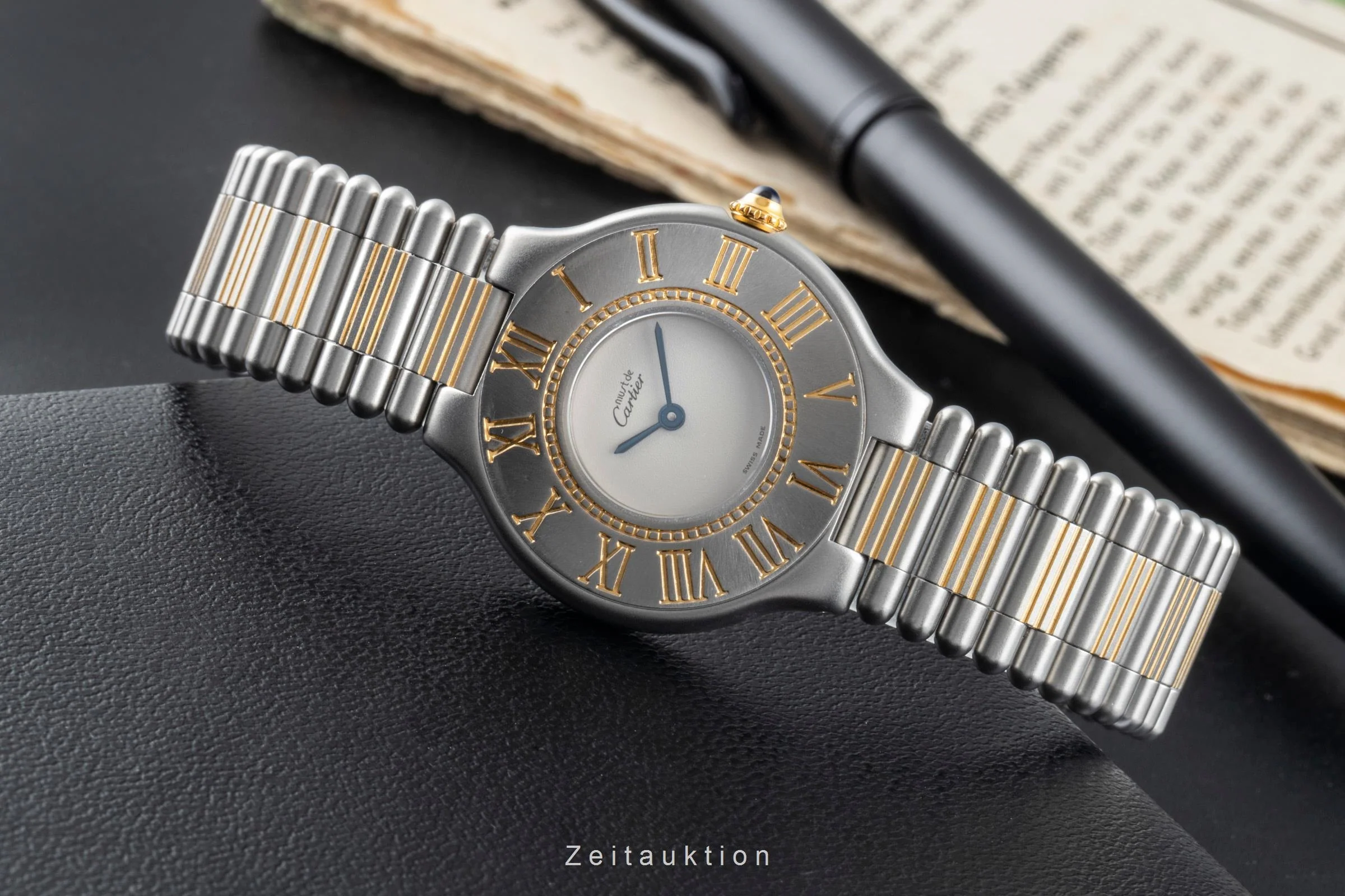 Cartier Must De Cartier 21 gilt / steel quartz women's watch 83090171, 9010  [2505318] - Image 3