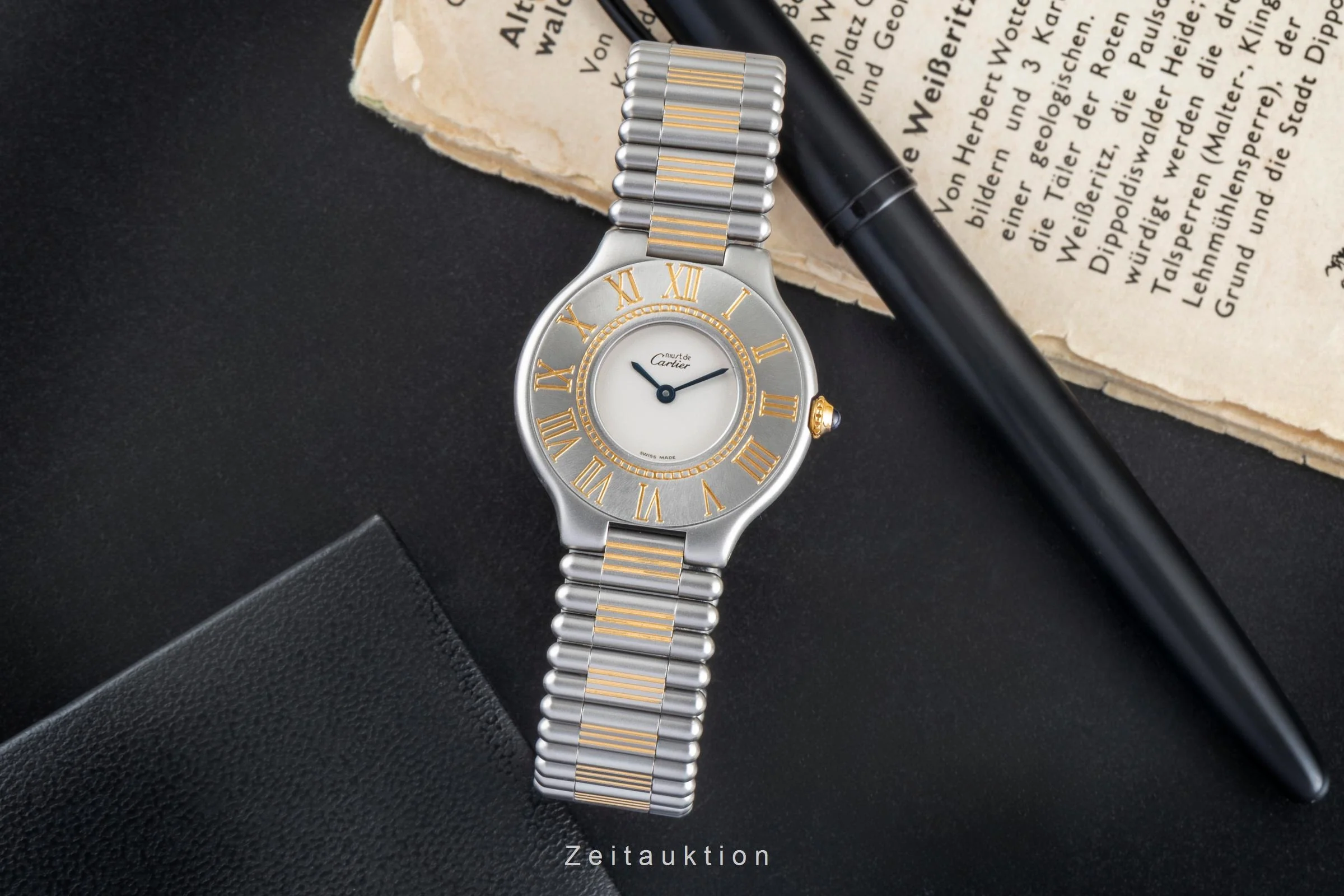 Cartier Must De Cartier 21 gilt / steel quartz women's watch 83090171, 9010  [2505318] - Image 4