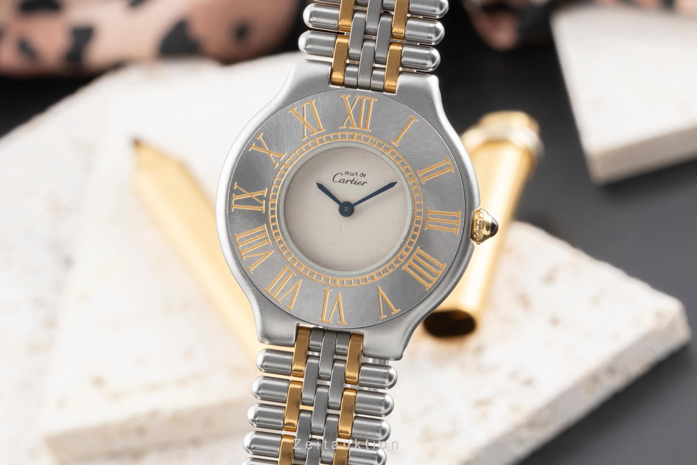 Cartier Must De Cartier 21 gilt / steel quartz women's watch 9010  [2503581] - Image 2