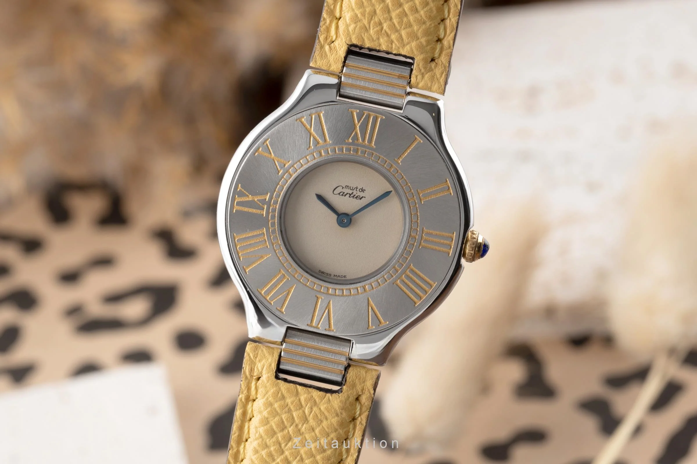 Cartier Must De Cartier 21 gilt / steel quartz women's watch W1000844  [2504786] - Image 2