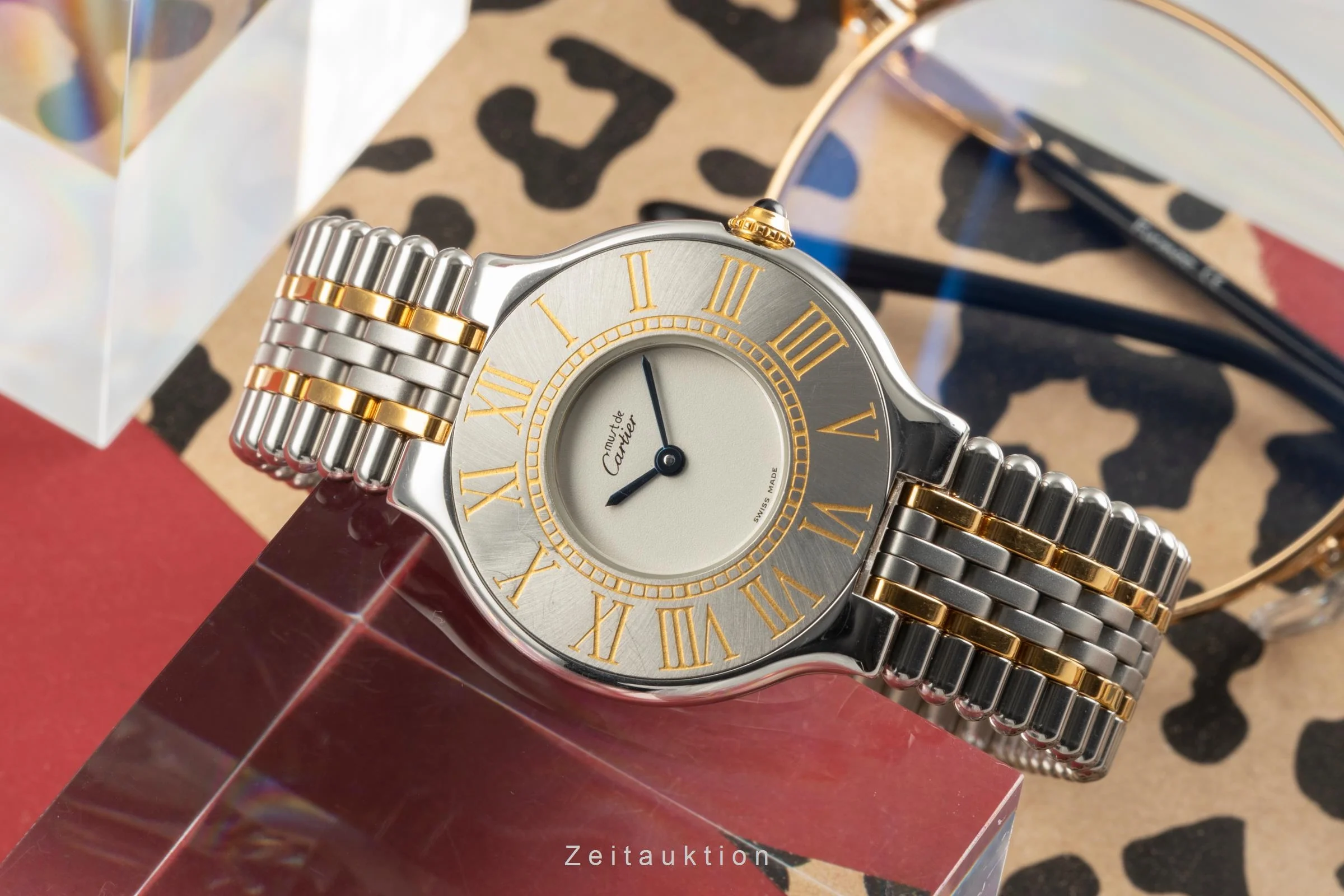 Cartier Must De Cartier 21 gilt / steel quartz women's watch W10050F4, 123000P  [2504880] - Image 3