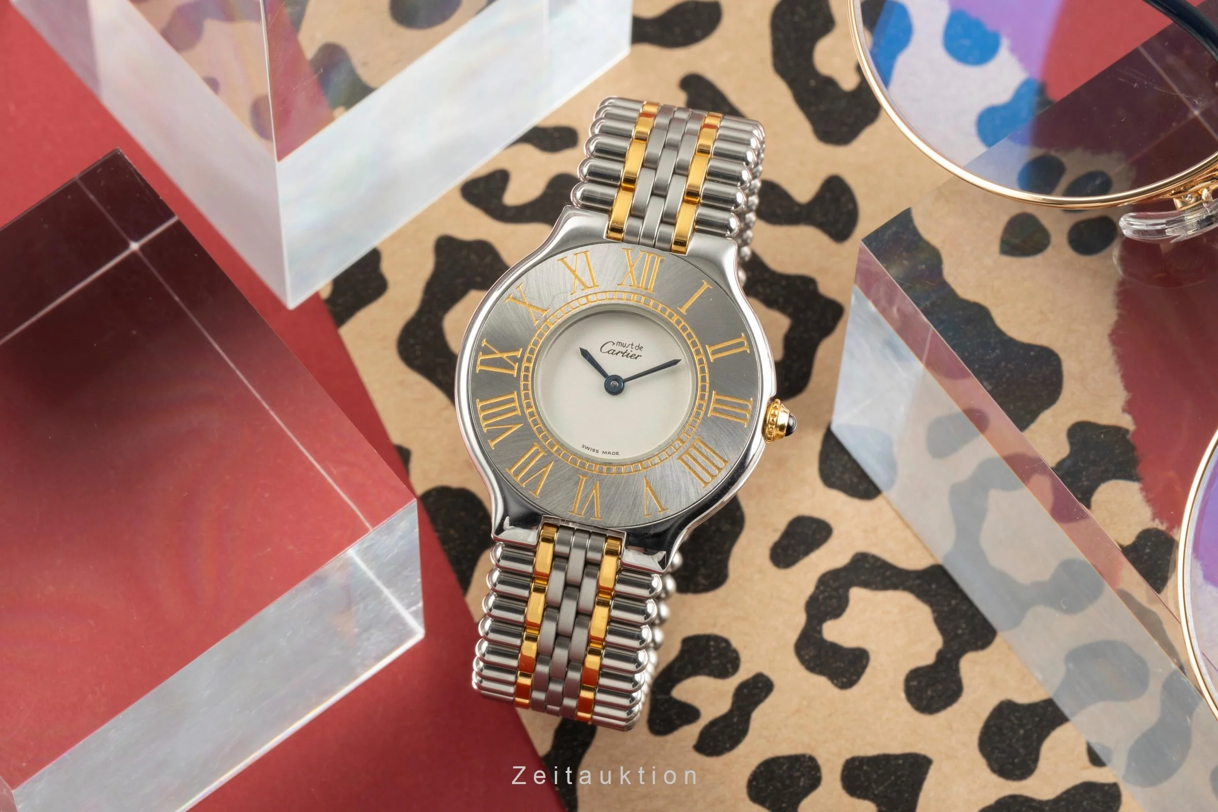 Cartier Must De Cartier 21 gilt / steel quartz women's watch W10050F4, 123000P  [2504880] - Image 4
