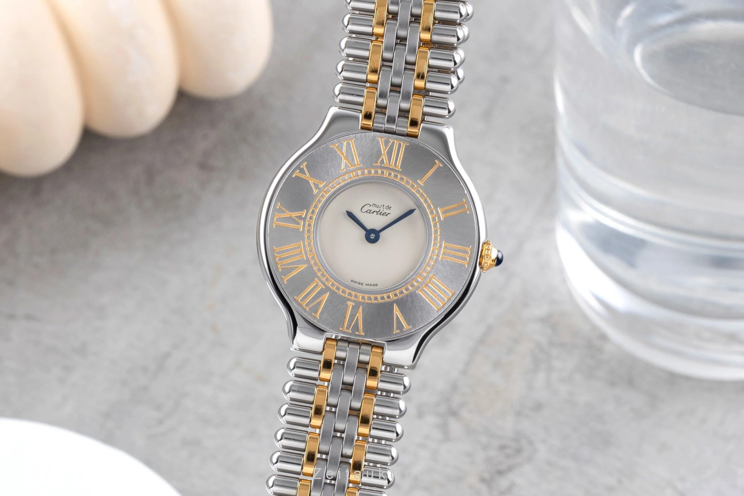 Cartier Must De Cartier 21 gilt / steel quartz women's watch W10050F4  [2505339] - Image 2